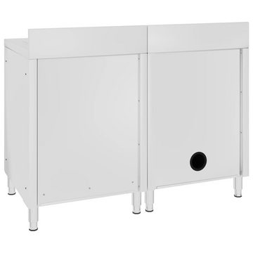 vidaXL Spülenschrank Gastro-Spülenunterschrank Edelstahl 120x60x96 cm (1-St)