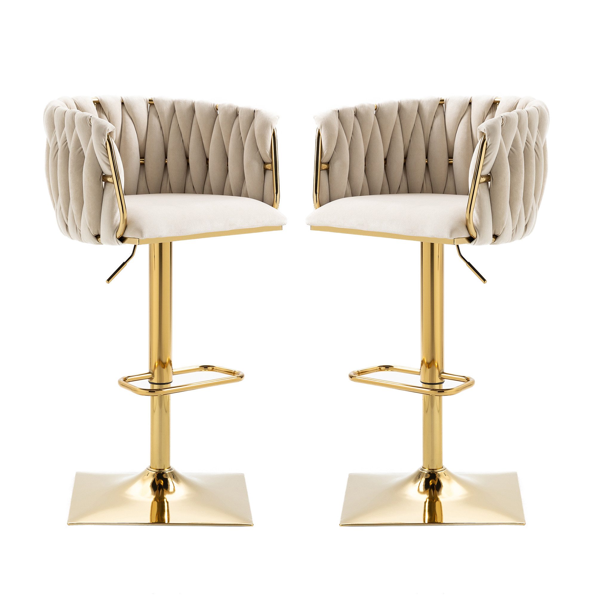 KLAM HOME Barhocker Vintage Barstühle (2 günstig online kaufen