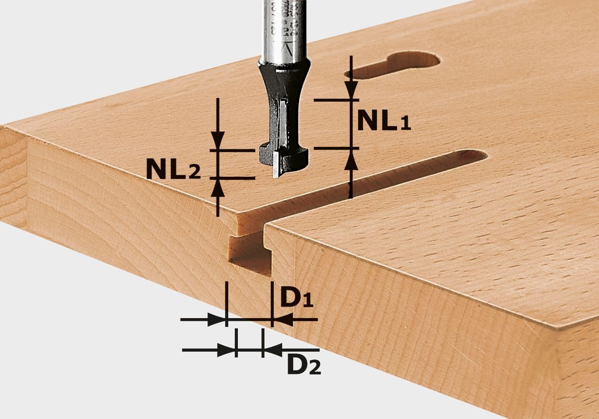 Kantenfräser Festool T-Nutfräser HW S8 D10,5/NL13