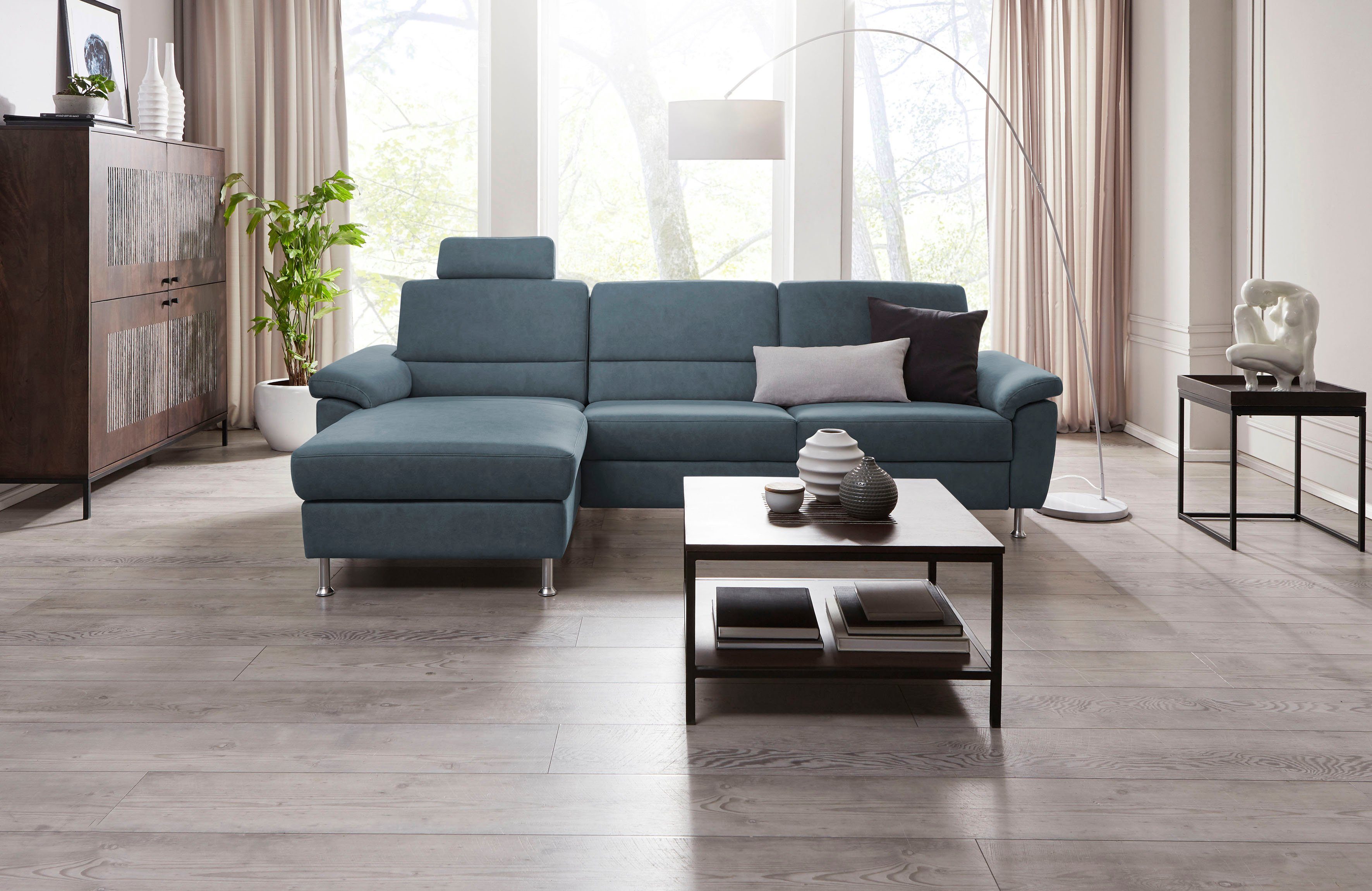 Recamiere Onyx, INTERIORS cm Breite rechts, Bettfunktion, mit oder wahlweise links CALIZZA 270 Ecksofa