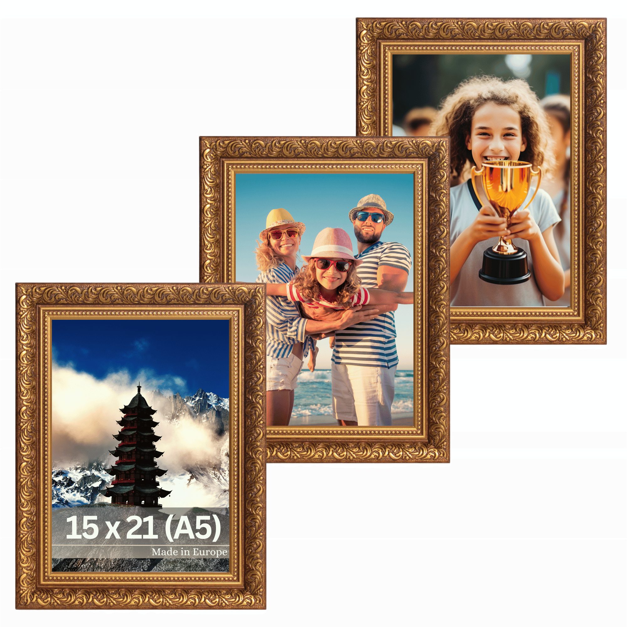 Victor (Zenith) Bilderrahmen Rubens, Bilderrahmen Set Braun Gold 15x20 cm A günstig online kaufen