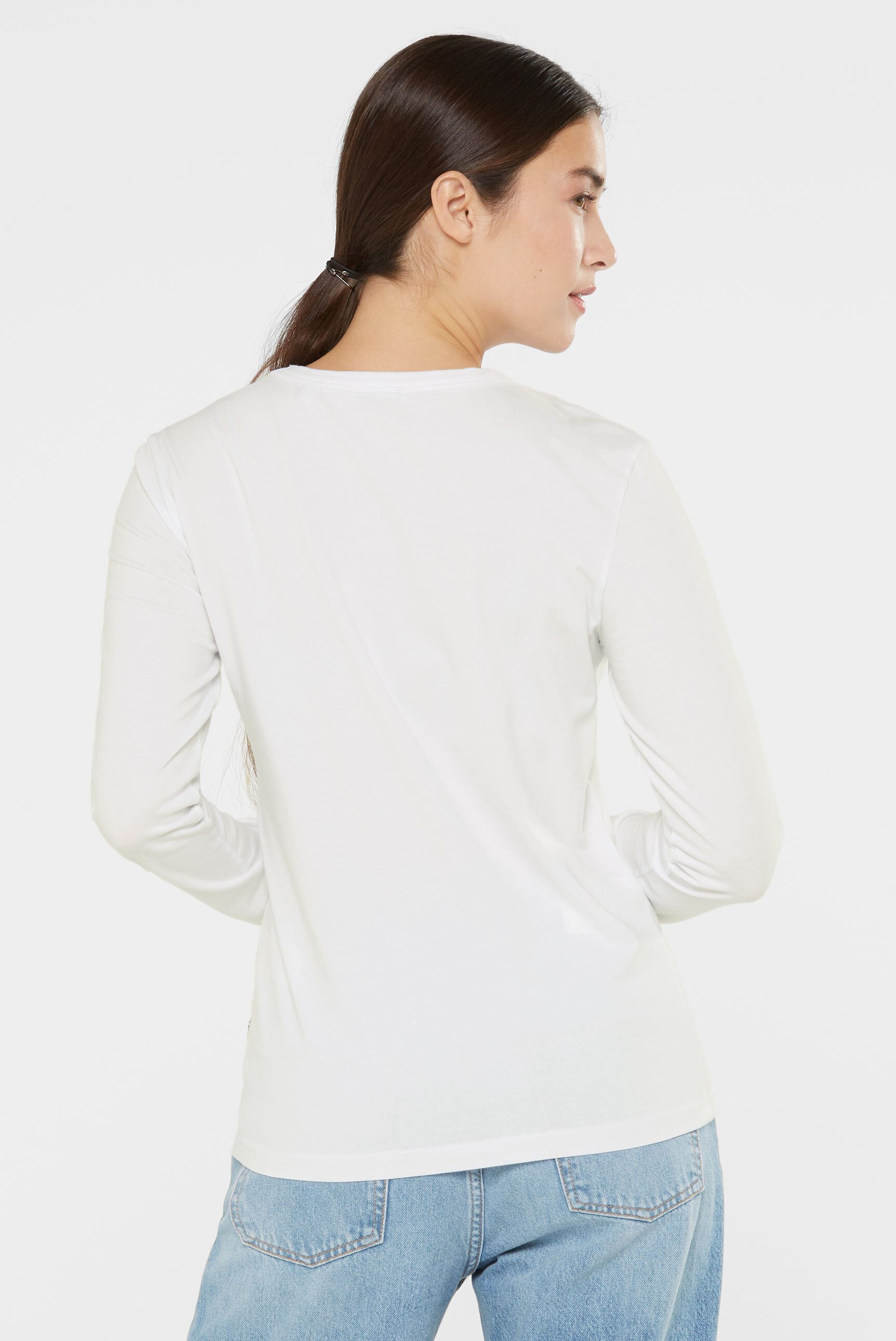 SENSES.THE LABEL Rundhalsshirt mit Baumwolle