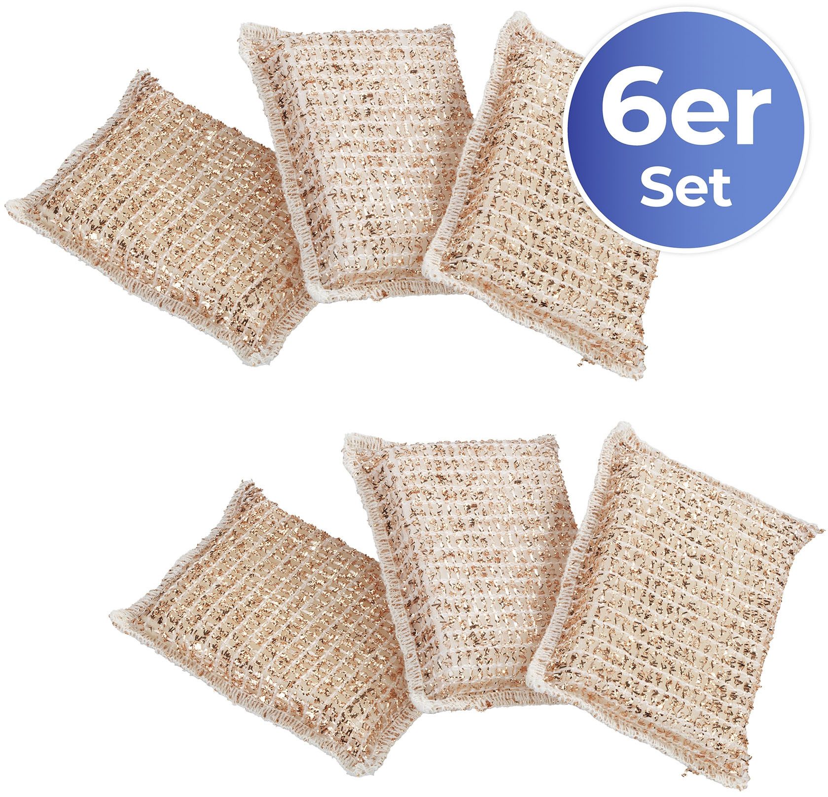 Maximex Reinigungsschwamm Kupferschwamm, entfernen schonend hartnäckigen Schmutz, Eingebranntes und Rost