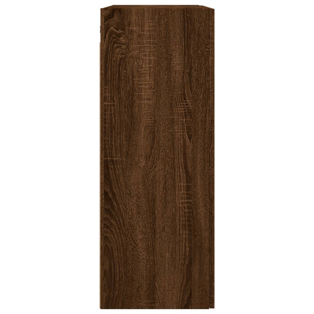 Holzwerkstoff (1 Sideboard Eichen-Optik Braun vidaXL Eiche St) Wandschrank cm Braune 69,5x34x90