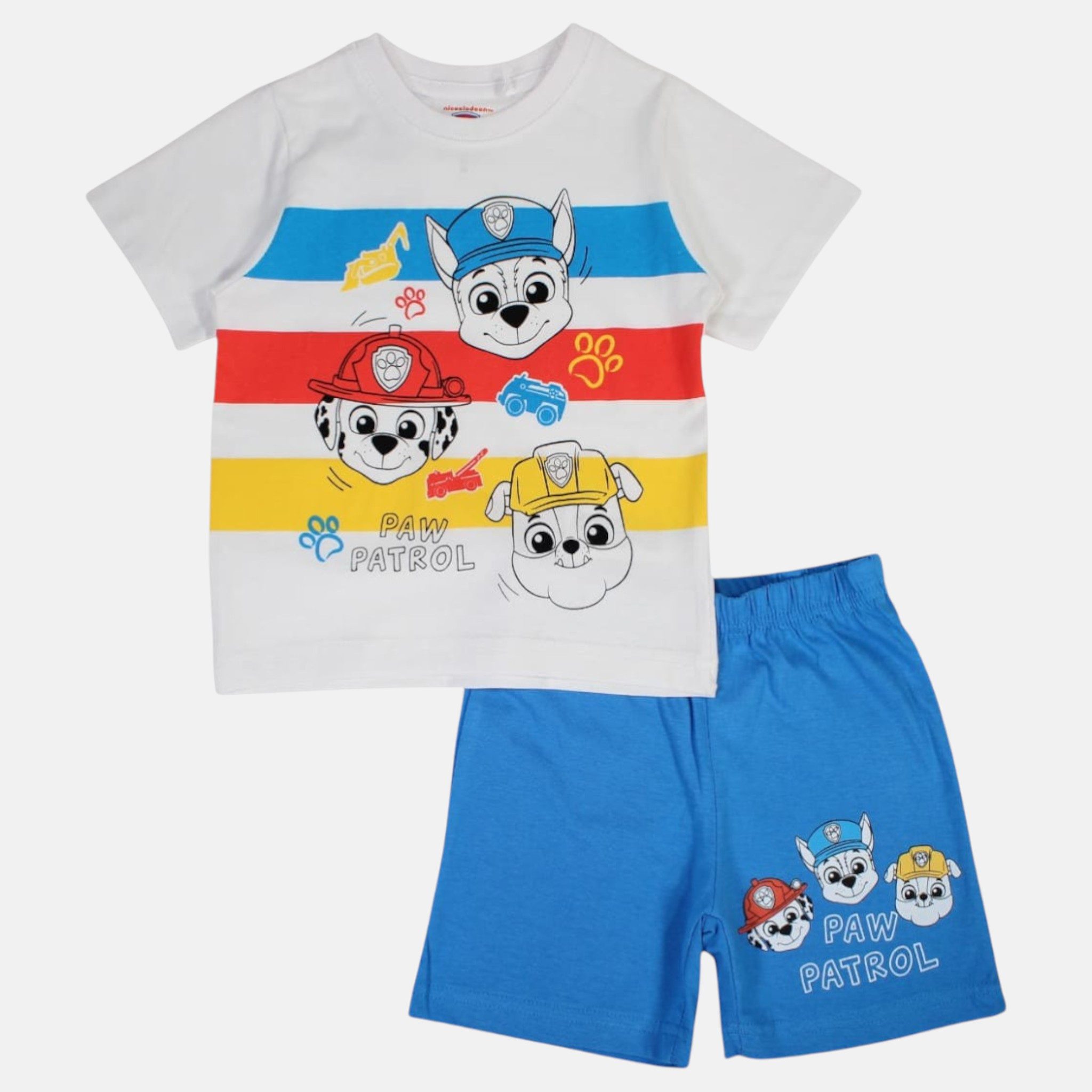 PAW PATROL Shirt & Hose PAW Patrol Kinder Set T-Shirt & Shorts Sommer Jungen Mädchen (Set) Kinder Sommer Bekleidungsset Paw Patrol Shorts + T-Shirt