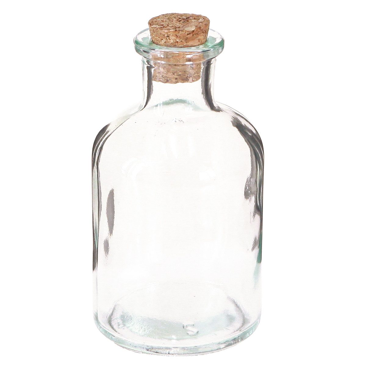 Posiwio Tischvase Retro Glasvase Mini Deko mit Korken H10,5cm 8er Set, 8 Stück