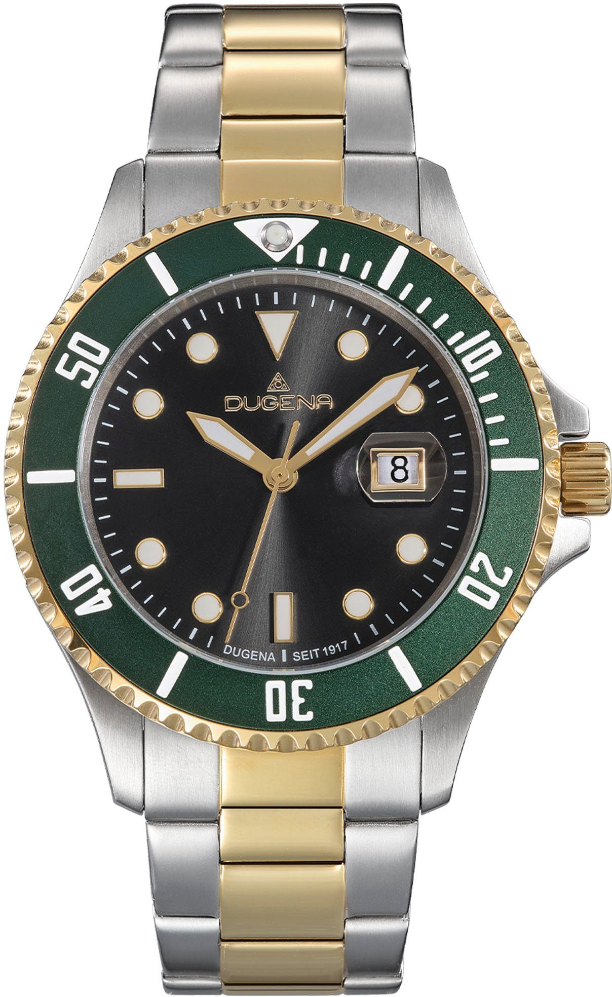 Dugena Quarzuhr Diver XL, 4461074, Armbanduhr, Herrenuhr, Datum, Leuchtzeiger