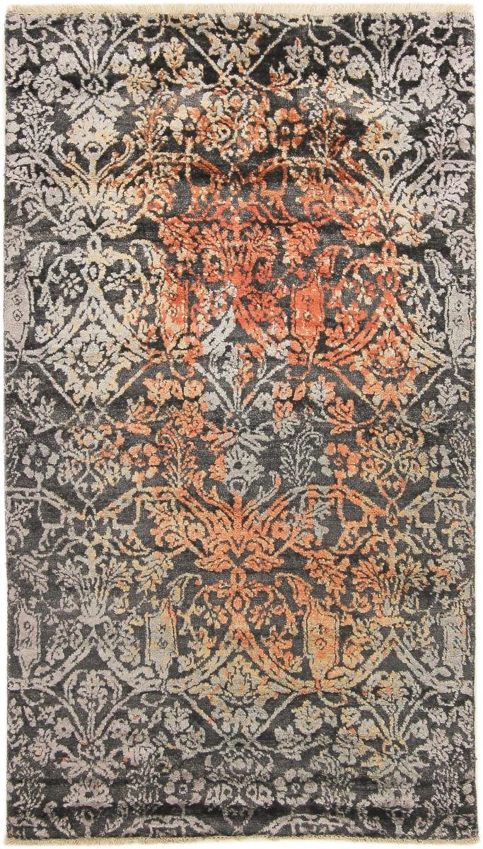 12 Handgeknüpfter / Orientteppich Sindhi Moderner Höhe: Orientteppich Nain Designteppich, Trading, 86x151 mm rechteckig,