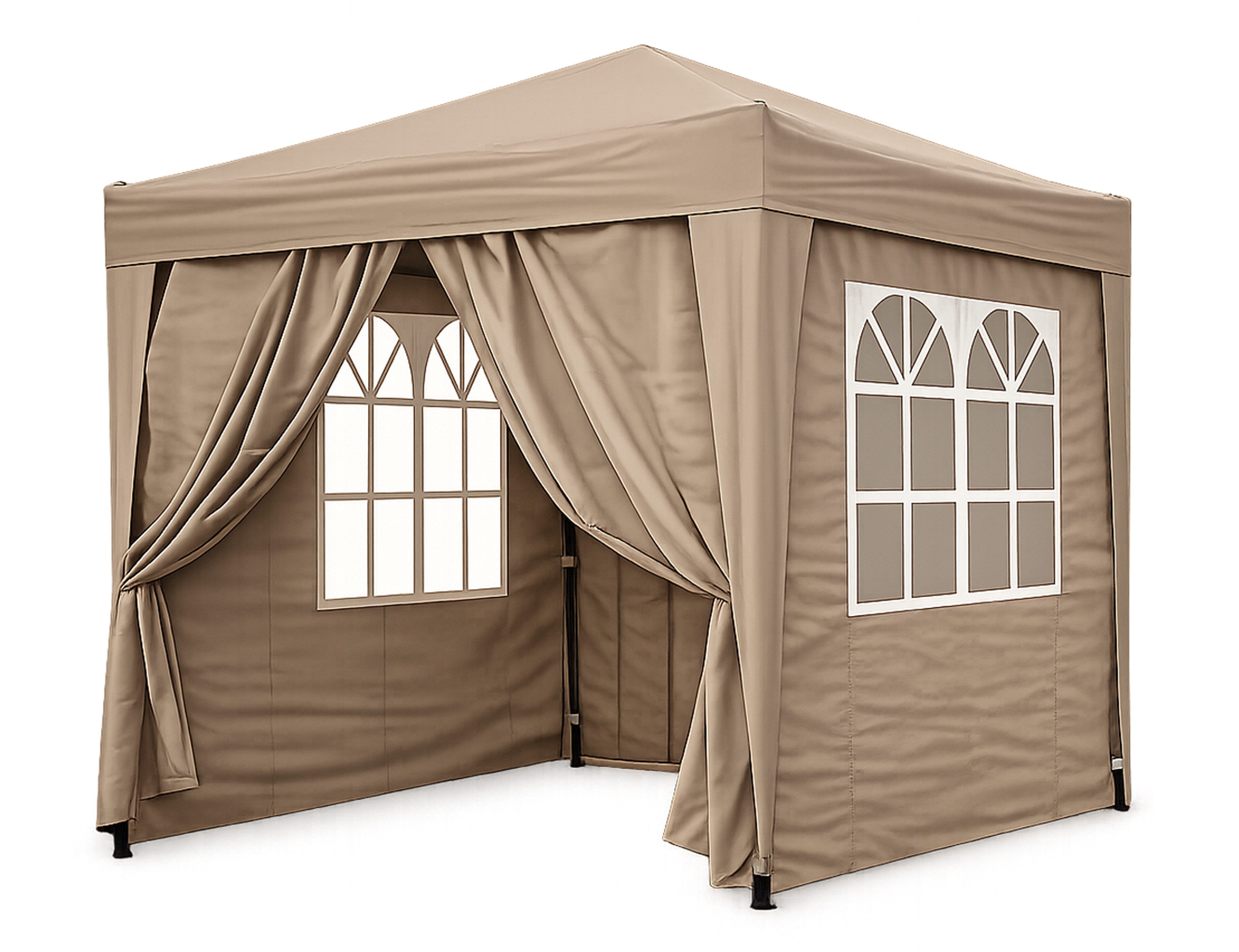 Quick Star Faltpavillon Pop-Up, mit 4 Seitenteilen, (Faltpavillon inklusive Seitenteilen), Maße L/B/H: 200x200x245cm