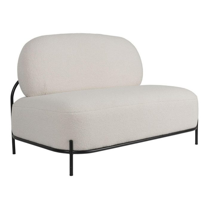 Zuiver Sofa 2-Sitzer Teddy-Sofa Polly Packung aus Eisen Polyester Mischholz B 125 Zentimeter H 77 Zentimeter T 71.5 Zentimeter
