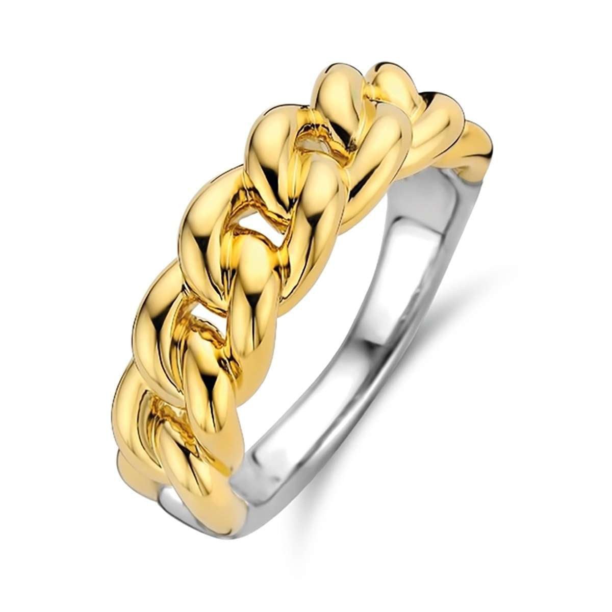 TI SENTO - Milano Silberring 12209SY, Kettenring für Damen Goldfarben