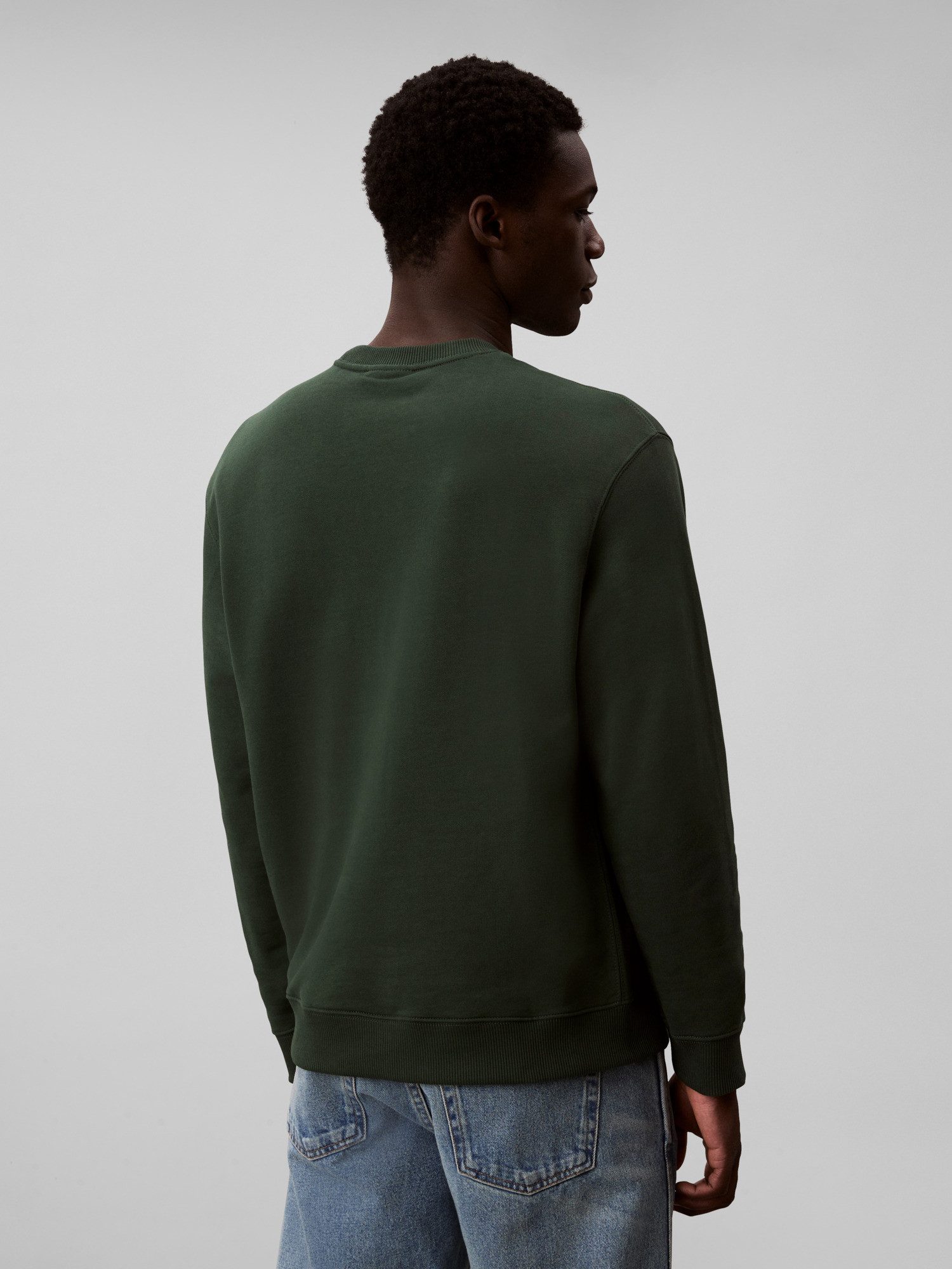 Calvin Klein Sweatshirt LS EU 350TERRY CK OVERLAP GRAPHI Rundhalsausschnitt, regular fit