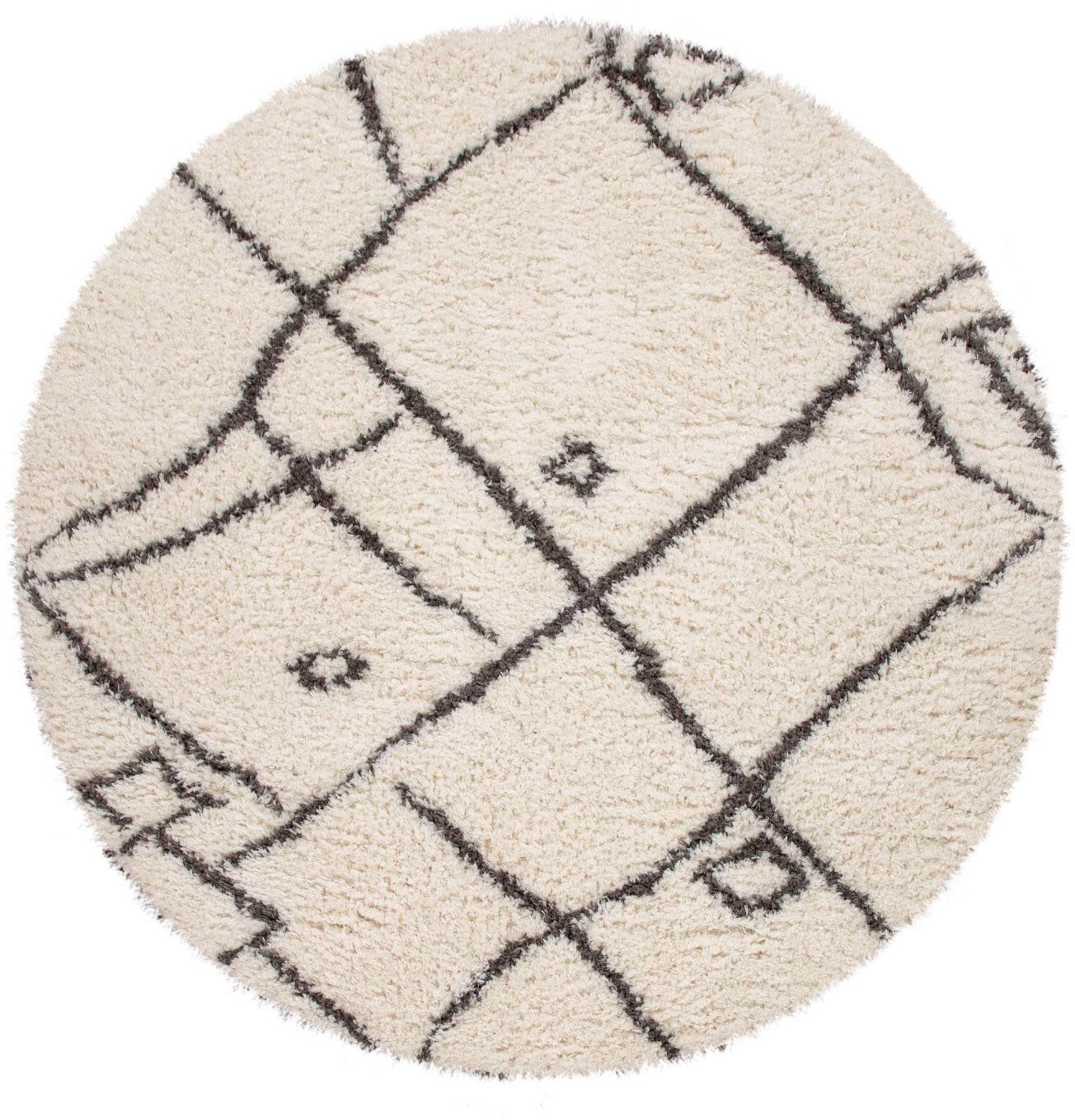Paco Home Hochflor-Teppich Orebro 171, rund, günstig online kaufen