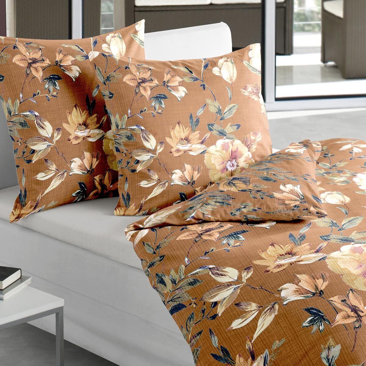 TRAUMSCHLAF Bettwäsche Fleurs, Mako Satin, 2 teilig, tolle Mako-Satin Quali günstig online kaufen