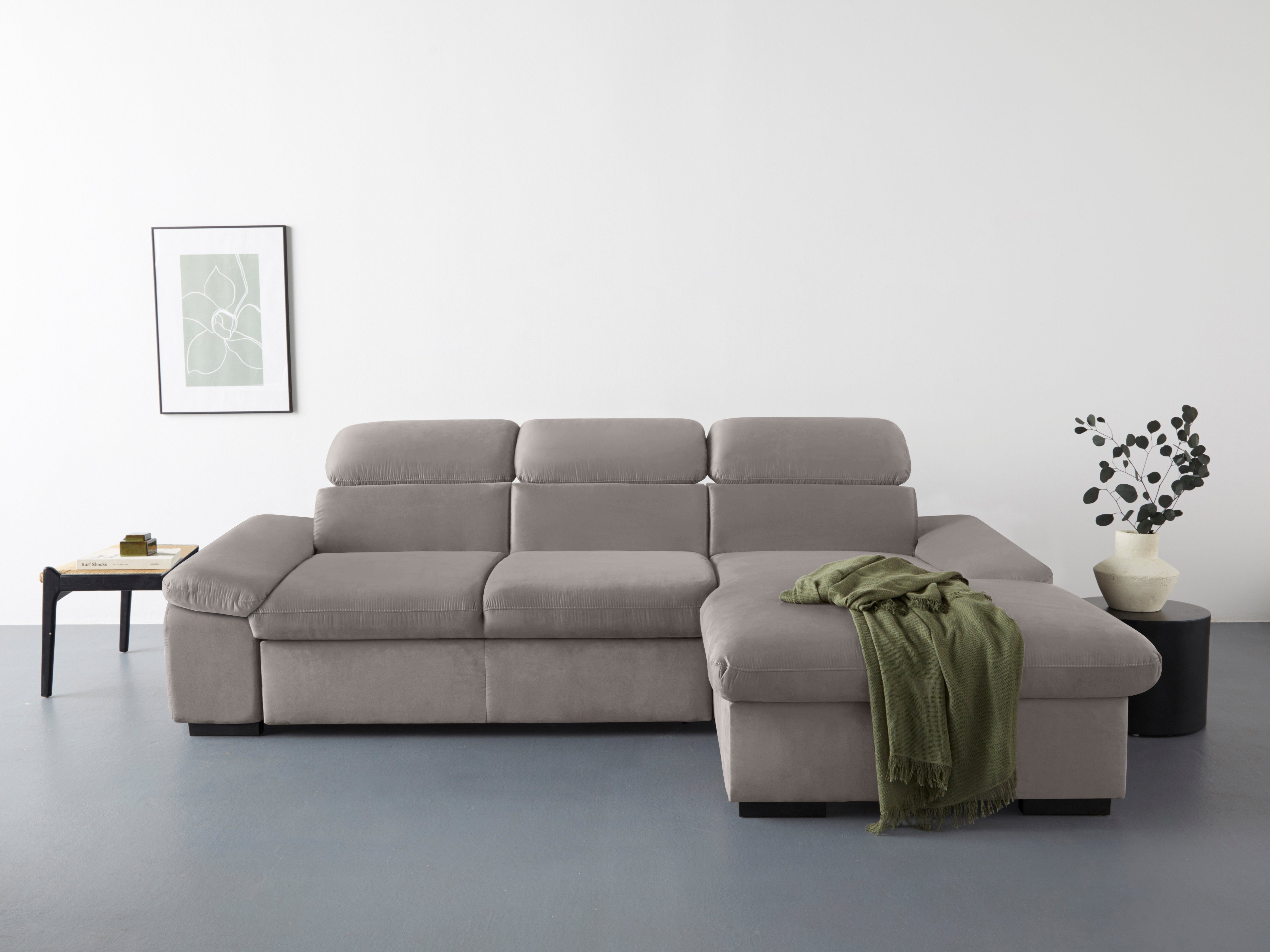 COTTA Ecksofa Lola L-Form mit Kopfteilfunktion günstig online kaufen