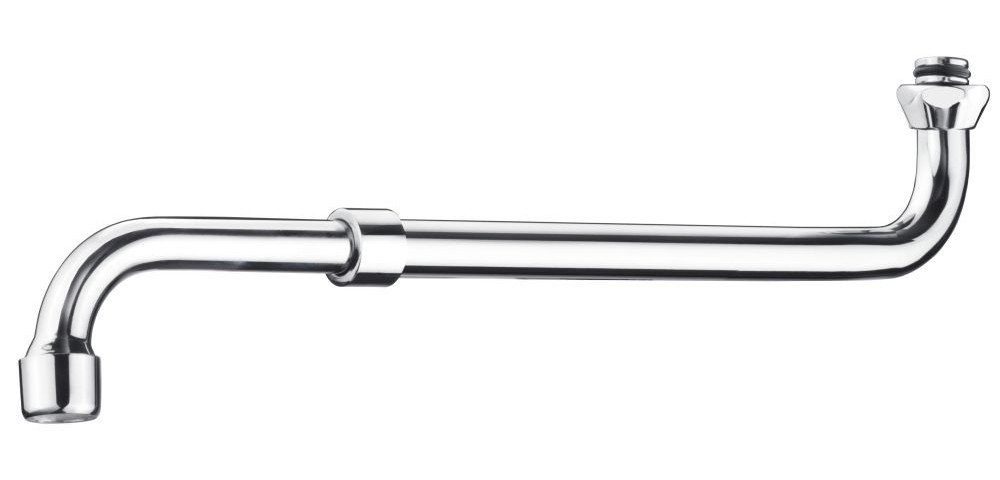 CORNAT Auslaufventil Cornat Rohrauslauf S-Form 27 - 44 cm verchromt