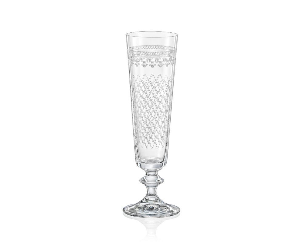 Sektglas Sektgläser Bella MADAME KAROLINKA Kristallglas 205 ml 6er Set