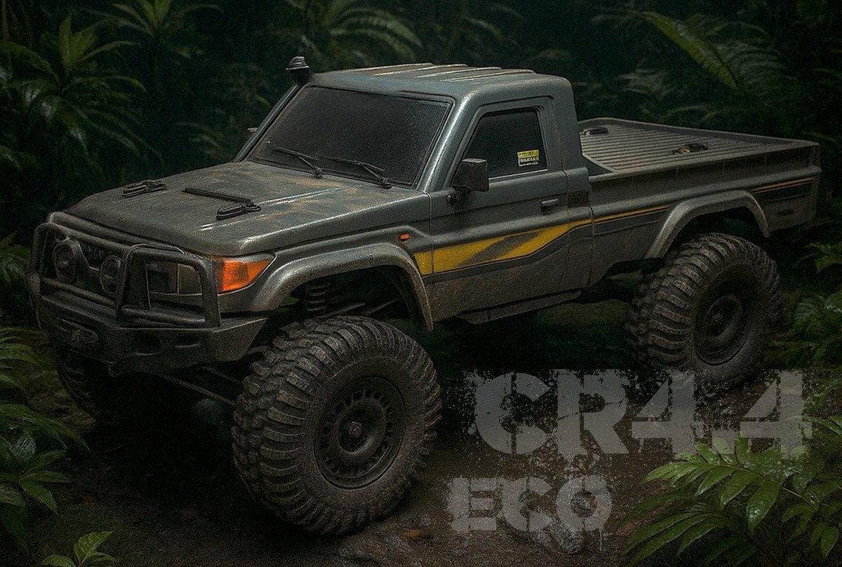 Absima RC-Auto 1:10 All Terrain Crawler CR4.4eco HILUX Allrad (fertig aufgebaut inkl. neuster 2.4 GHz Fernsteuerung), Der günstige Einstieg ins Kletter-Hobby