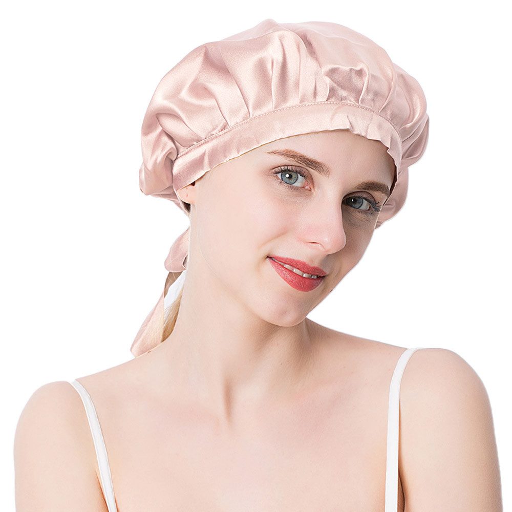 Vivi Idee Duschhaube 100% Maulbeerseide Schlafmütze, Seidenmütze seidig Haa günstig online kaufen