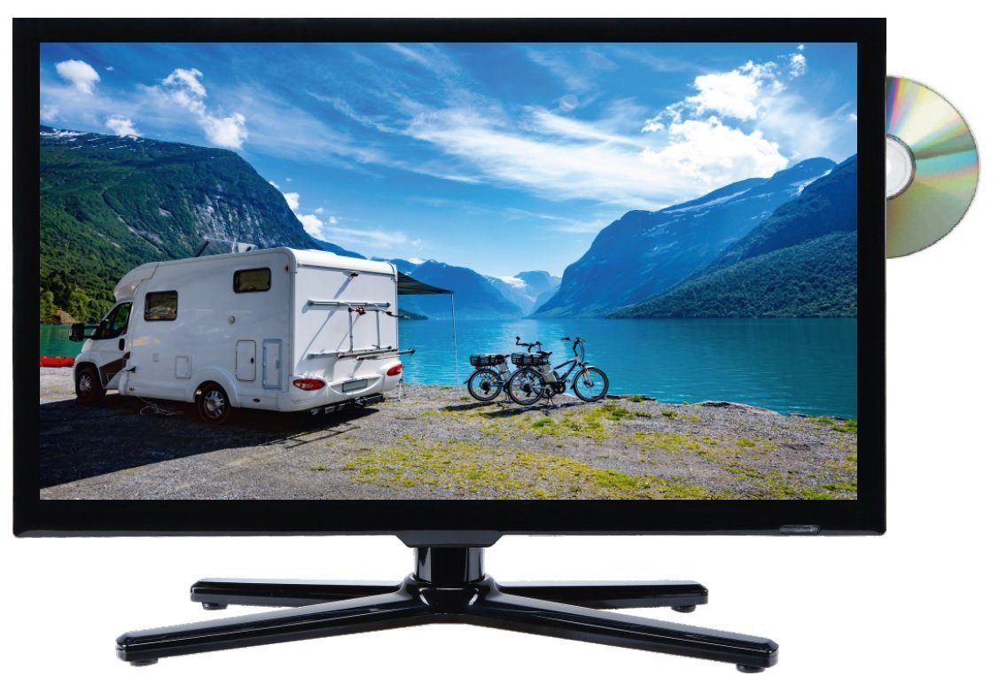 Reflexion LDD2222 LED-Fernseher (55,00 cm/22 Zoll, Full HD, Camping Fernseher, 12/24 Volt, mit integriertem DVD-Player)