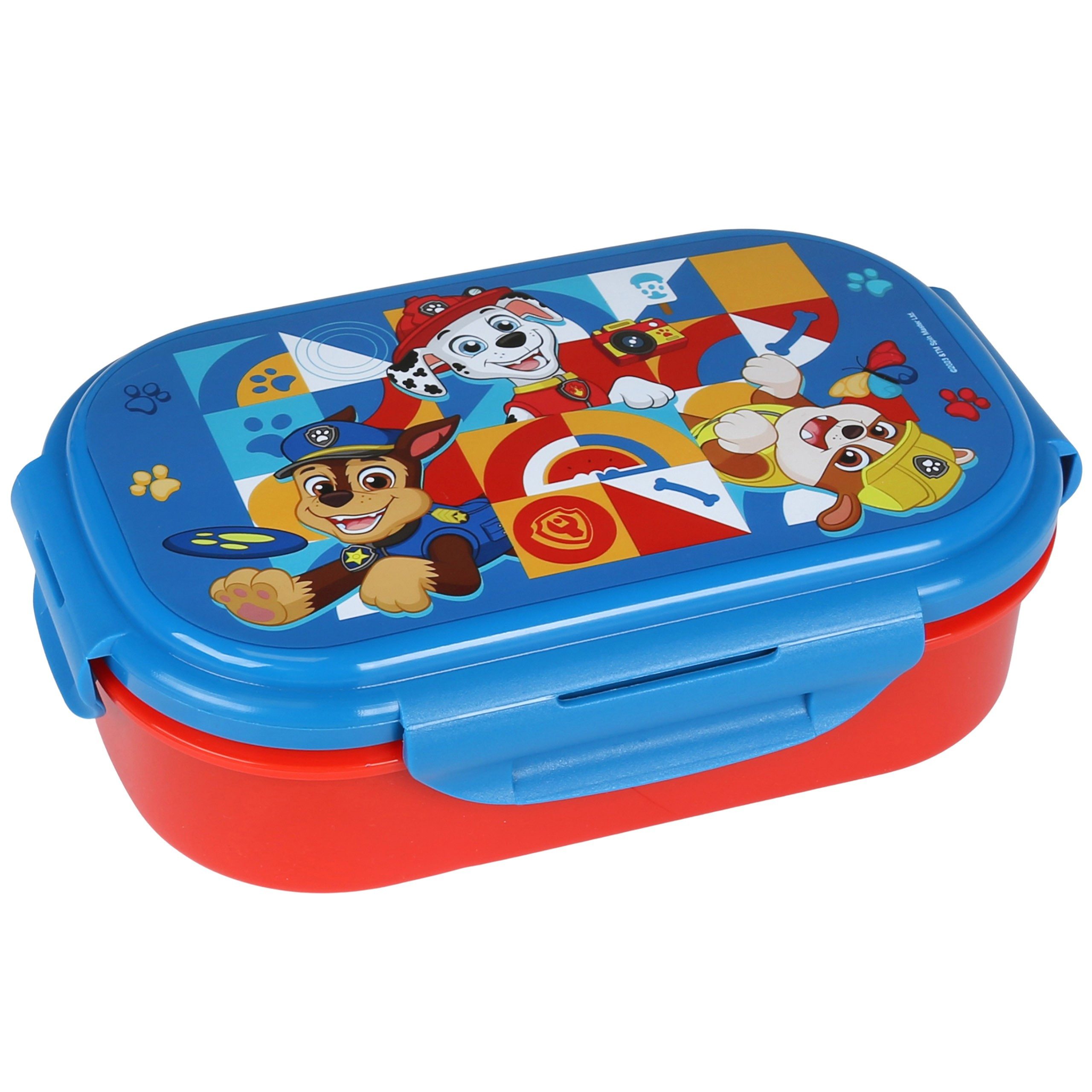 PAW PATROL Lunchbox Paw Patrol Frühstücksbox mit Besteck, Sandwich-Lunchbox
