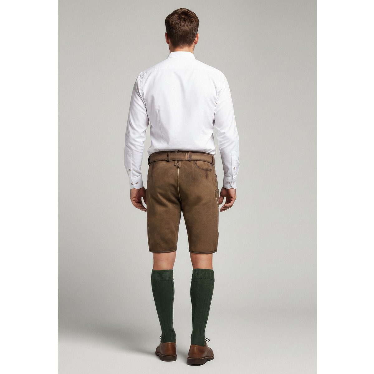 Krüger Trachtenlederhose Devian Herren (1-tlg) Trachtenlederhose, Trachtenhose, Bayerische Lederhose, Oktoberfest