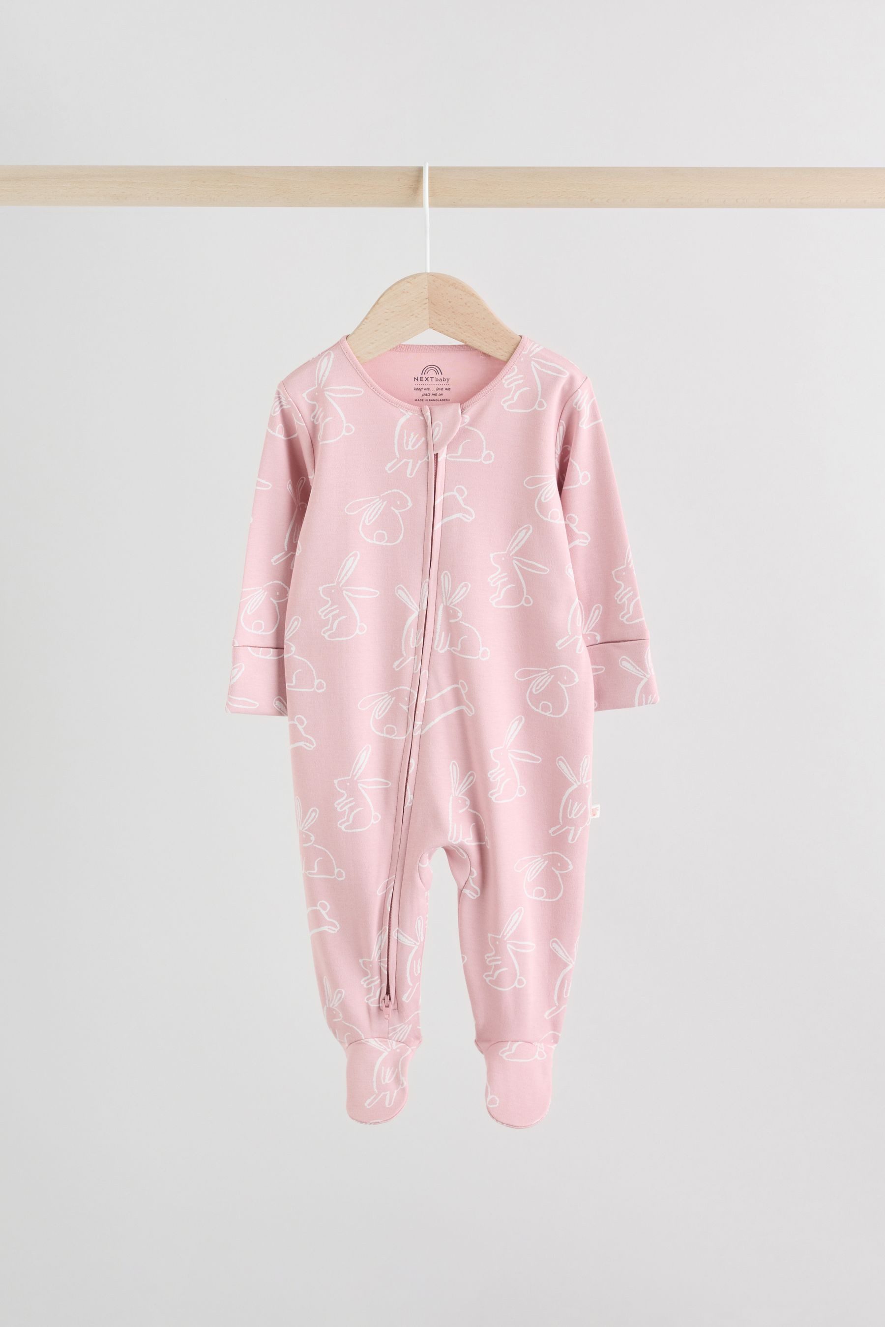 Next Schlafoverall Babyschlafanzüge mit Zweiwege-RV, 3er-Pack (3-tlg) – Bild 4 von 5