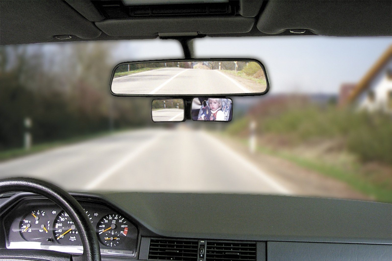 HR Autocomfort Spiegel Grüner Schwanenhals Spiegel Doppelspiegel mit Innenspiegel beweglichem