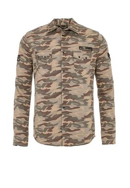 Cipo & Baxx Langarmshirt mit Markenaufnäher