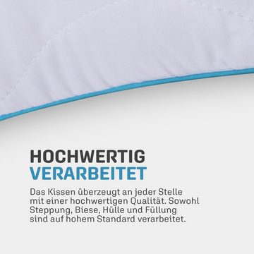 Kopfkissen mit herausnehmbarer Füllung, Bestlivings, Füllung: Polyester, Seitenschläfer, Rückenschläfer, Bauchschläfer, Dekokissen als Inlett, Kissen mit Steppung