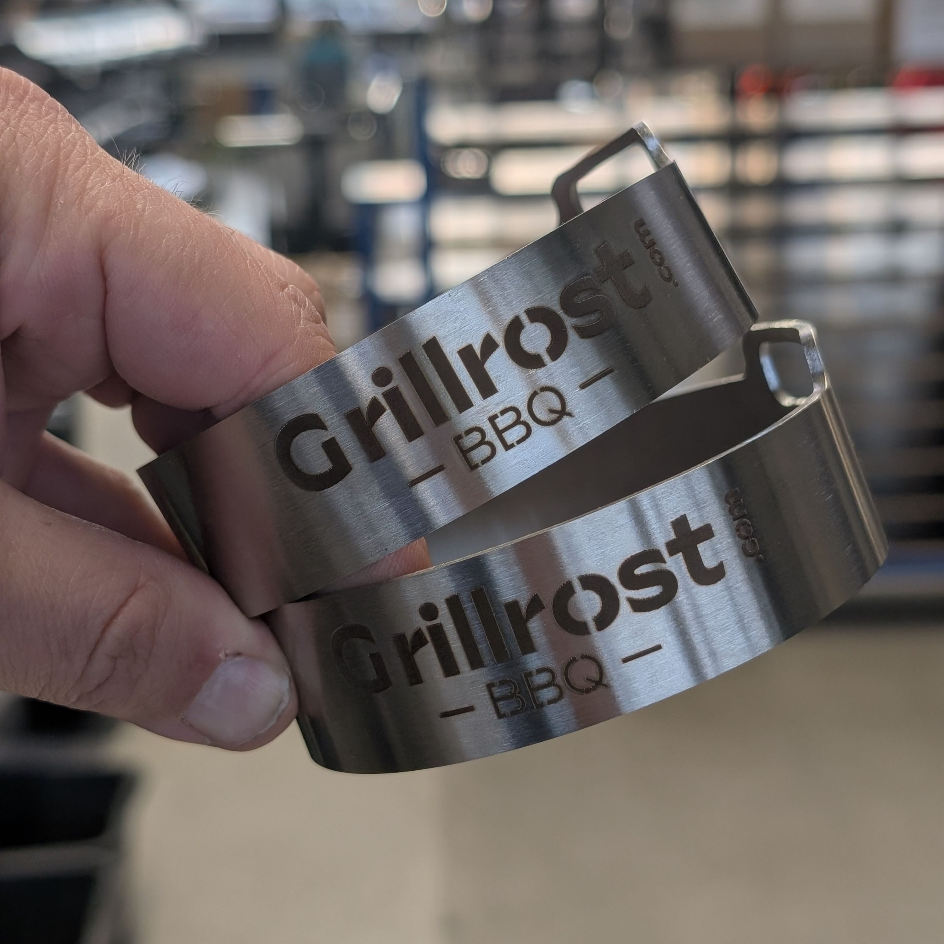 Grillrost.com BBQ Grillrost BBQ Burgerringe 2er Set, Made in Germany