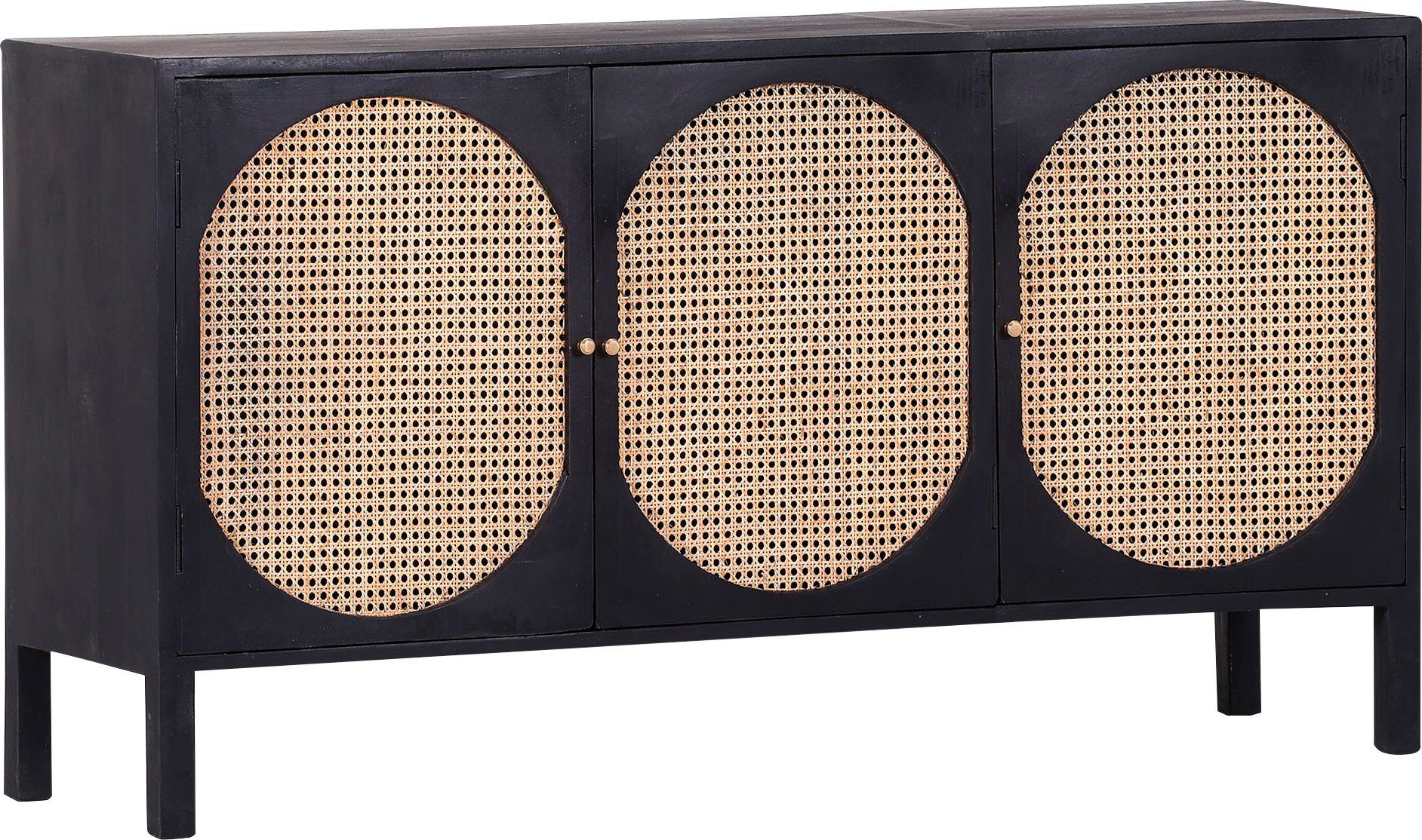 Gutmann Factory Sideboard Malinam, Kommode mit Wiener Geflecht, Breite 150 cm