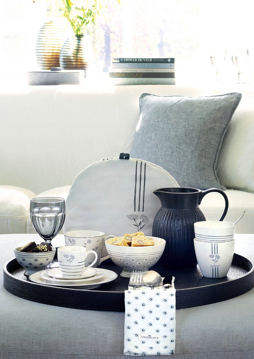 Greengate Stoffserviette Sabine Stoffserviette white 40x40cm