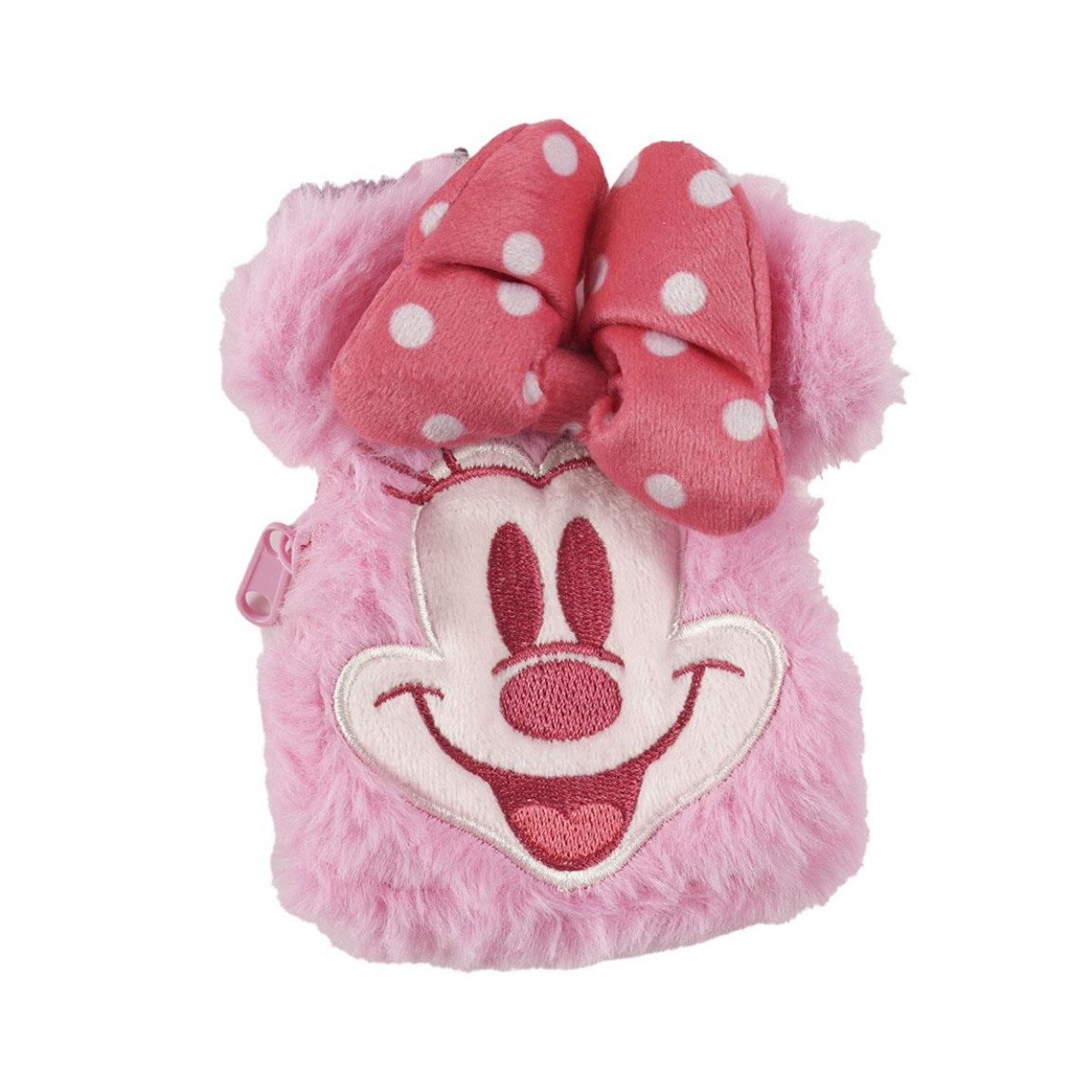 Geldbörse Disney Minnie Plüsch Portemonnaie Kinder Münztasche