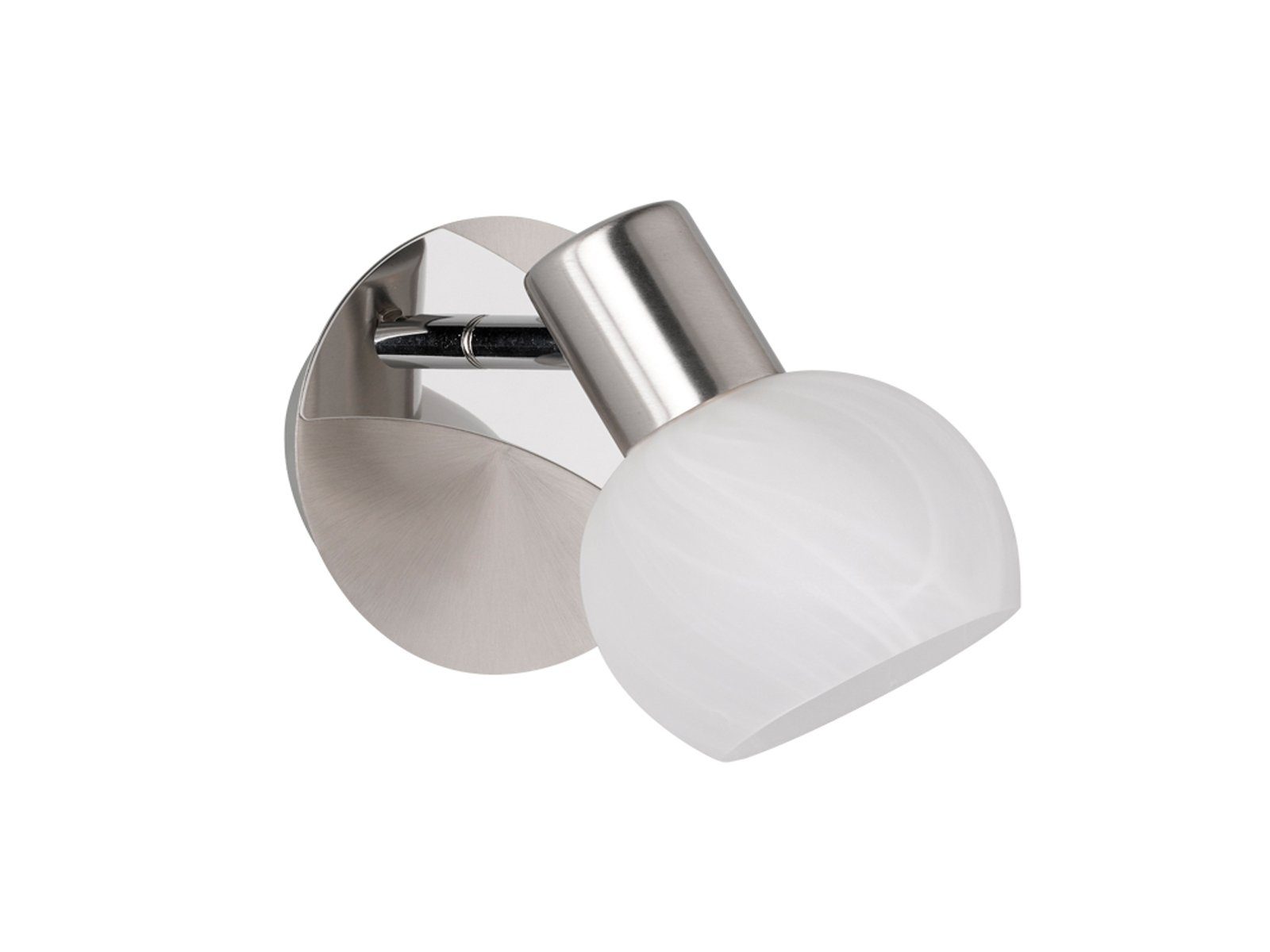 Reality Leuchten LED Wandstrahler, Dimmfunktion, LED wechselbar, Warmweiß, innen, klein-e Wandleuchte Treppenhaus Lampenschirm-e Glas, Höhe 17cm