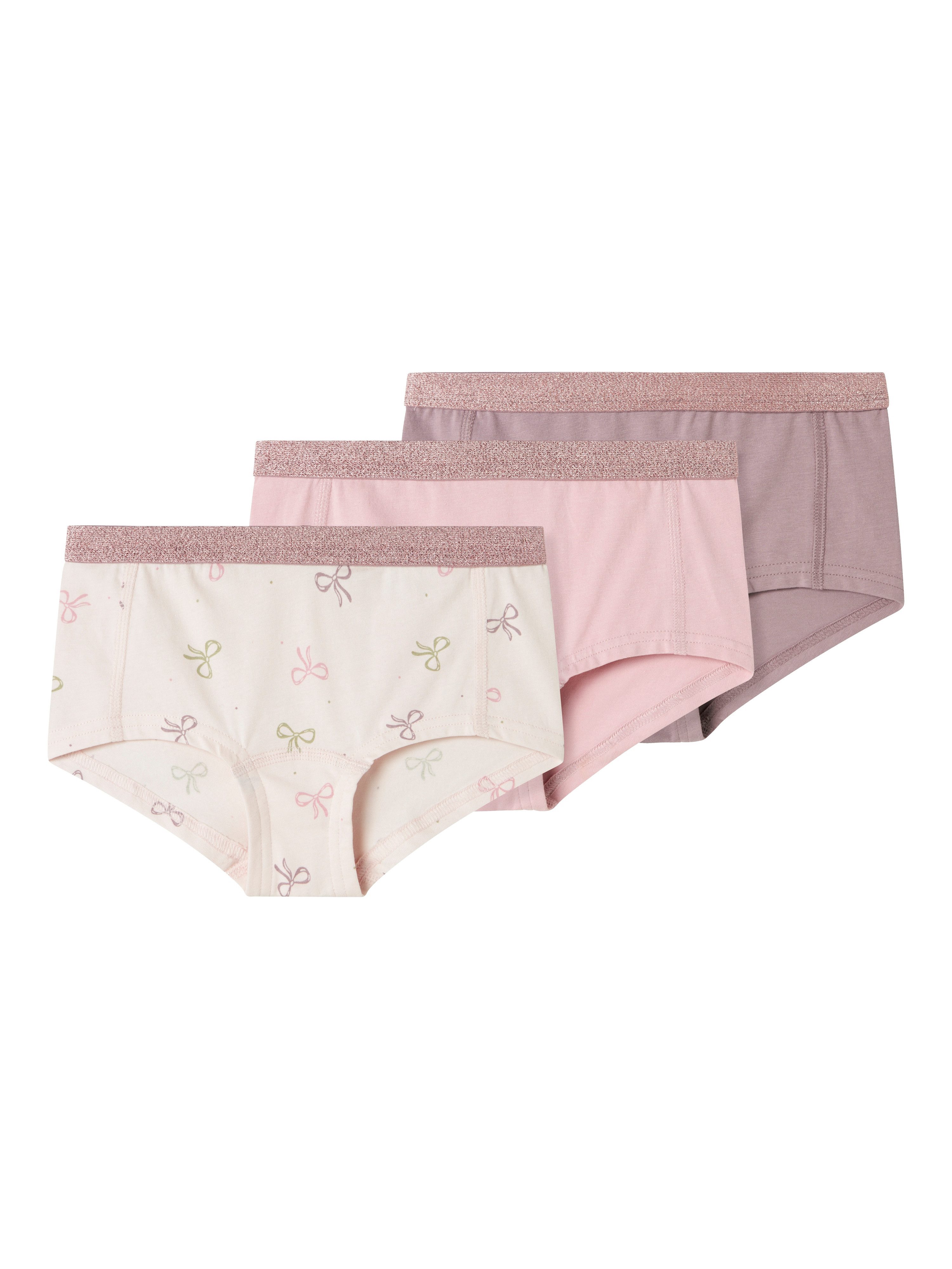 Panty NKFHIPSTER 3P BARELY PINK BOW NOOS