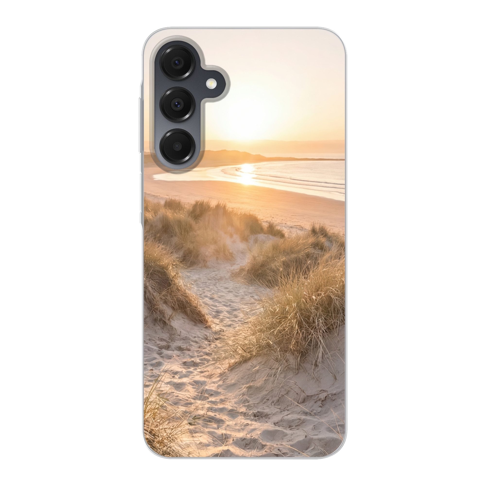 MuchoWow Handyhülle für Samsung Galaxy A16 5G Dünen - Strand - Meer, Phone Case, Silikon, Schutzhülle Dünn