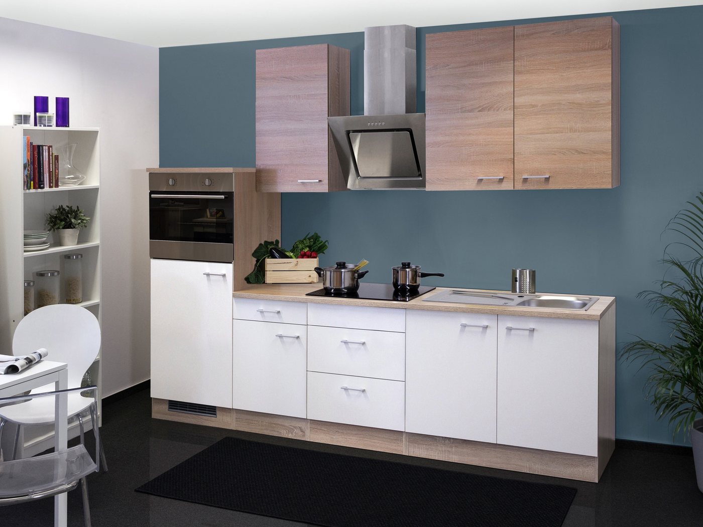 Flex-Well Küchenzeile, mit E-Geräten, Gesamtbreite 270 cm-HomeTrends