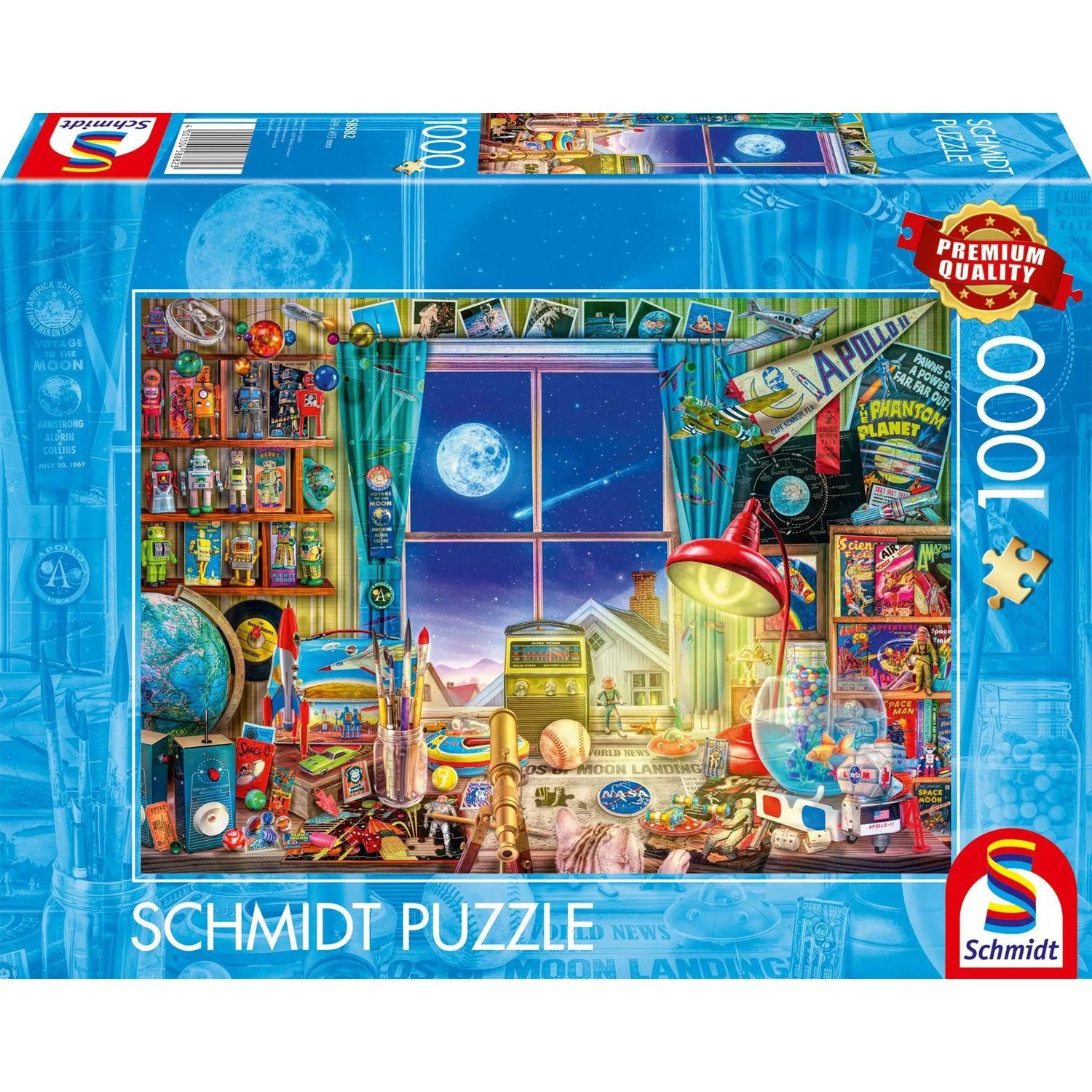 Schmidt Spiele Puzzle Bis zum Mond, 1000 Puzzleteile