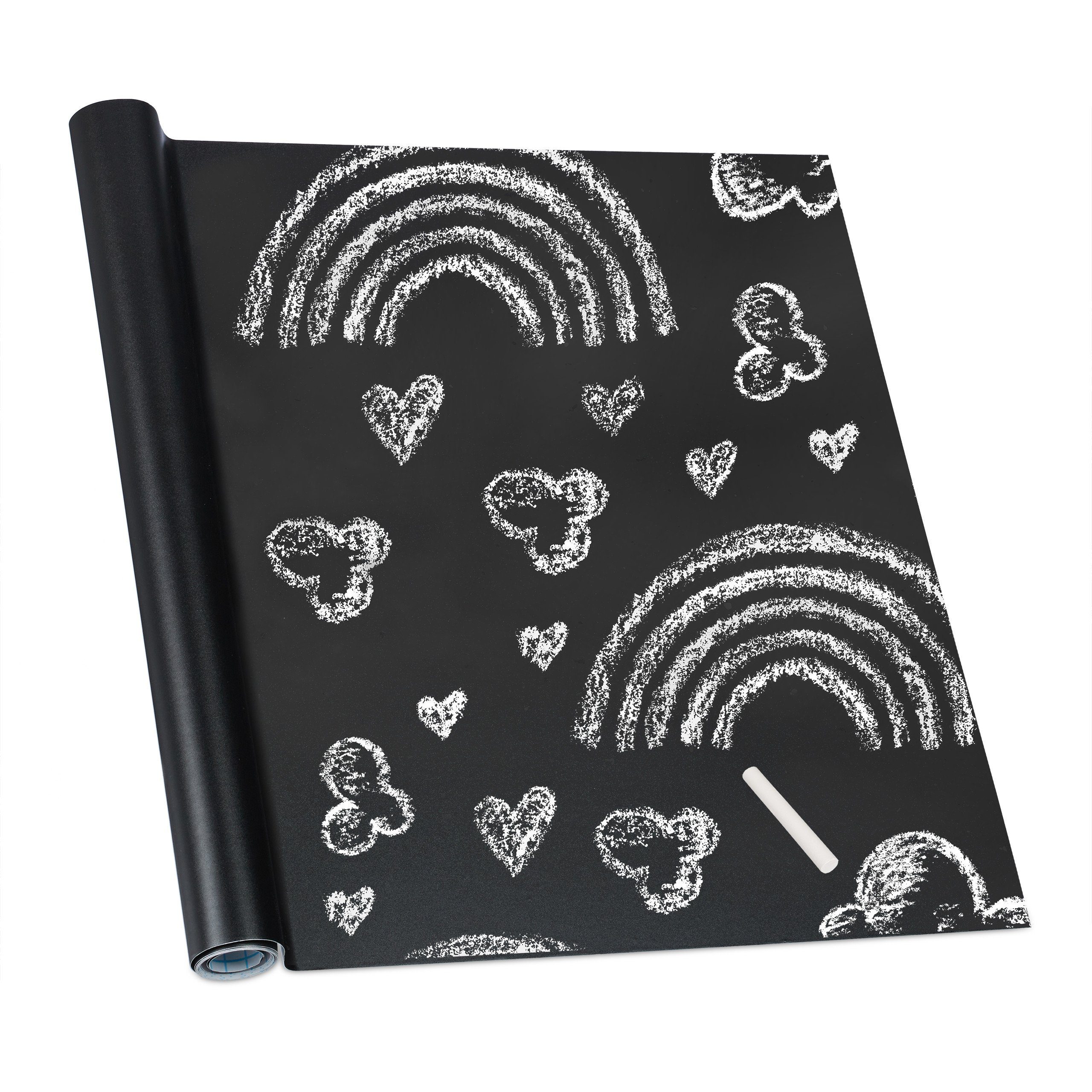 relaxdays Tafelfolie selbstklebend Schwarz günstig online kaufen