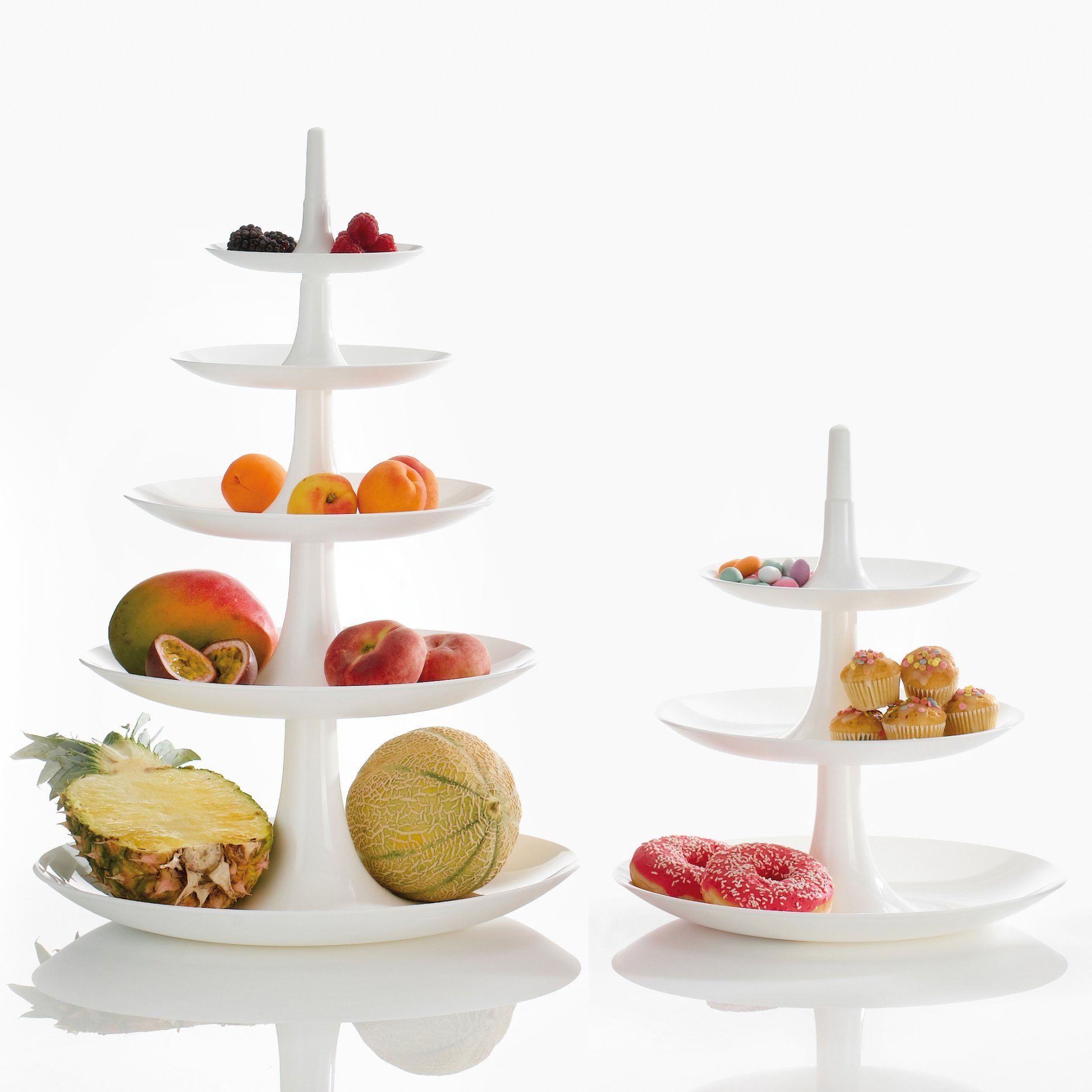 KOZIOL Etagere BABELL BIG, Kunststoff, spülmaschinengeeignet, melaminfrei, 5-stufig