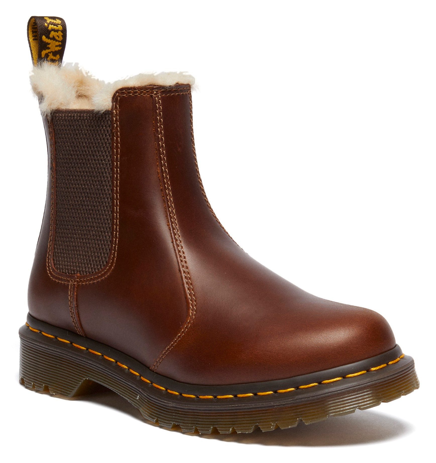 DR. MARTENS Leonore Chelseaboots Chunky Boots, Plateau Schuh, Boots mit Warmfutter