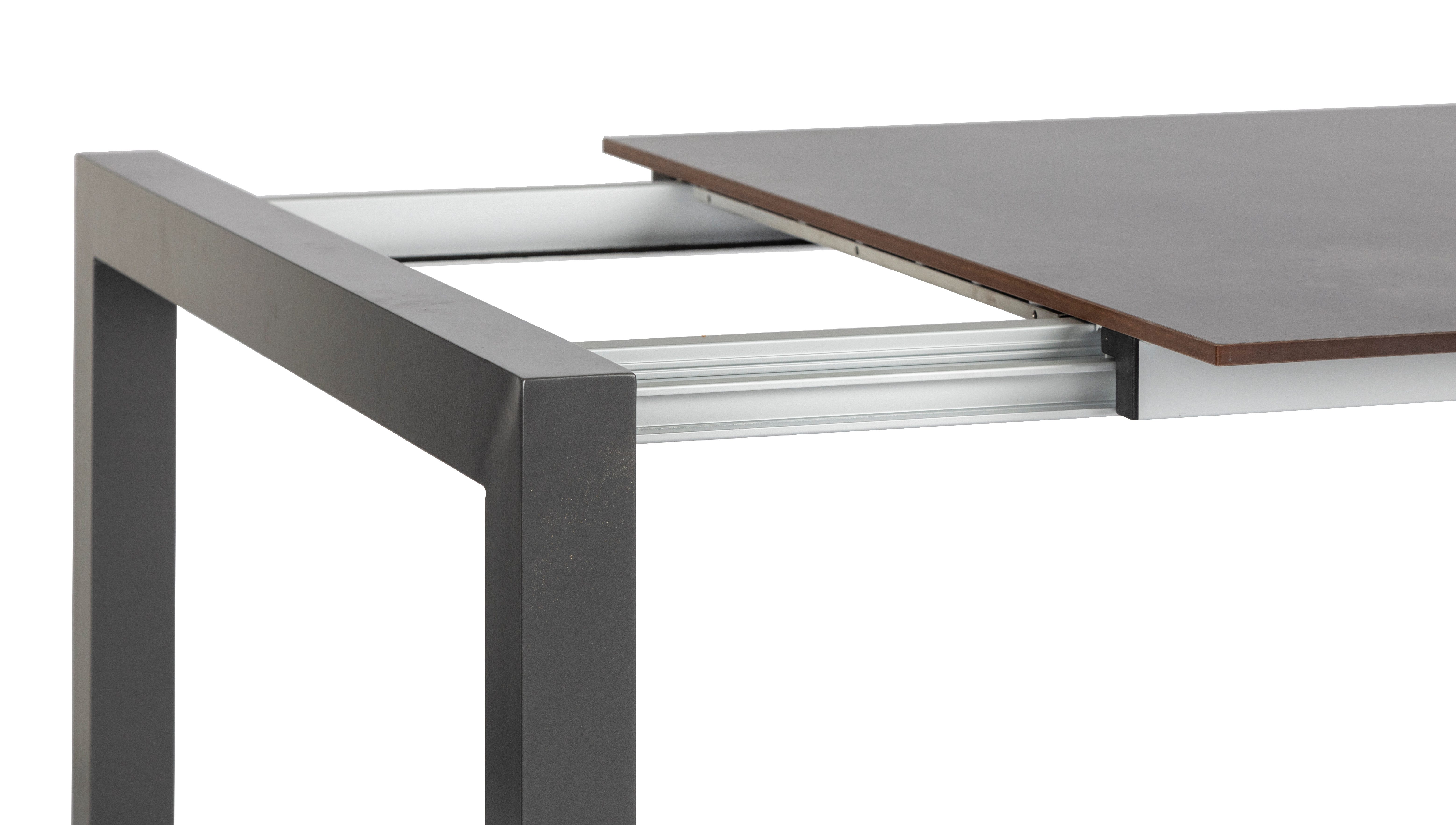 acamp Garten-Essgruppe Klappsessel Set 5-teilig, Ausziehtisch 160-220 cm, Aluminium, (Spar-Set, 5-tlg), Aluminium, wetterfest, klappbar, Ausziehtisch, Rueckenlehne, HPL