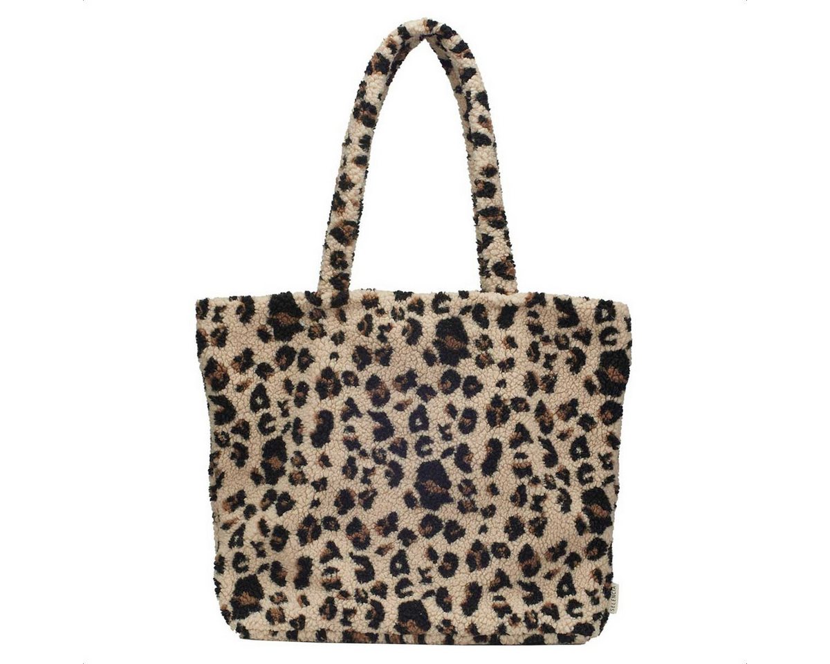Selencia Laptoptasche Selencia Zaya Tote Bag - Teddy Laptoptasche 16 Zoll - Leopard
