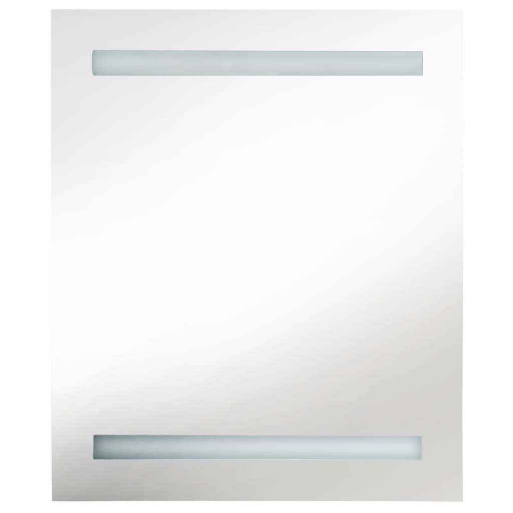 Badezimmerspiegelschrank 50x14x60 Betongrau cm LED-Bad-Spiegelschrank (1-St) vidaXL