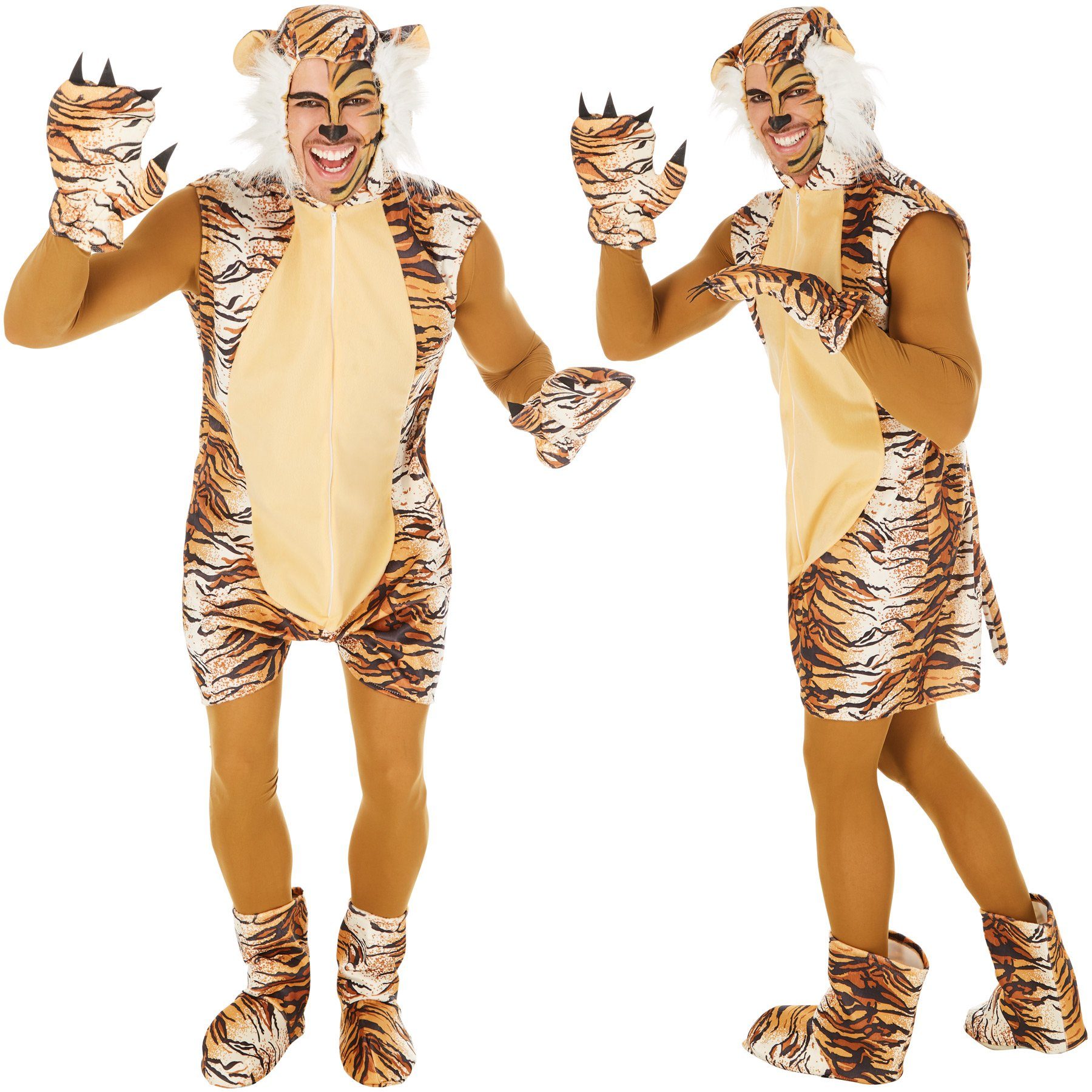 dressforfun Kostüm, Cooles Tigerkostüm für Frauen und Männer