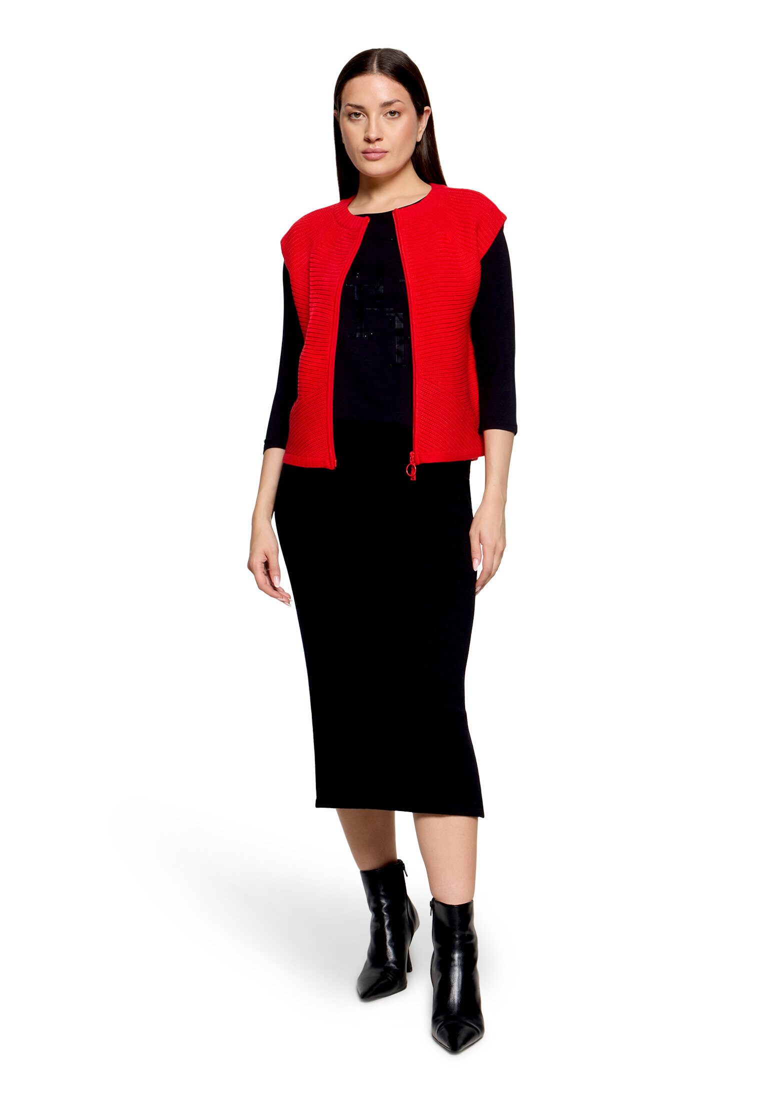 Betty Barclay Strickjacke Damen ohne Arm (1-tlg)