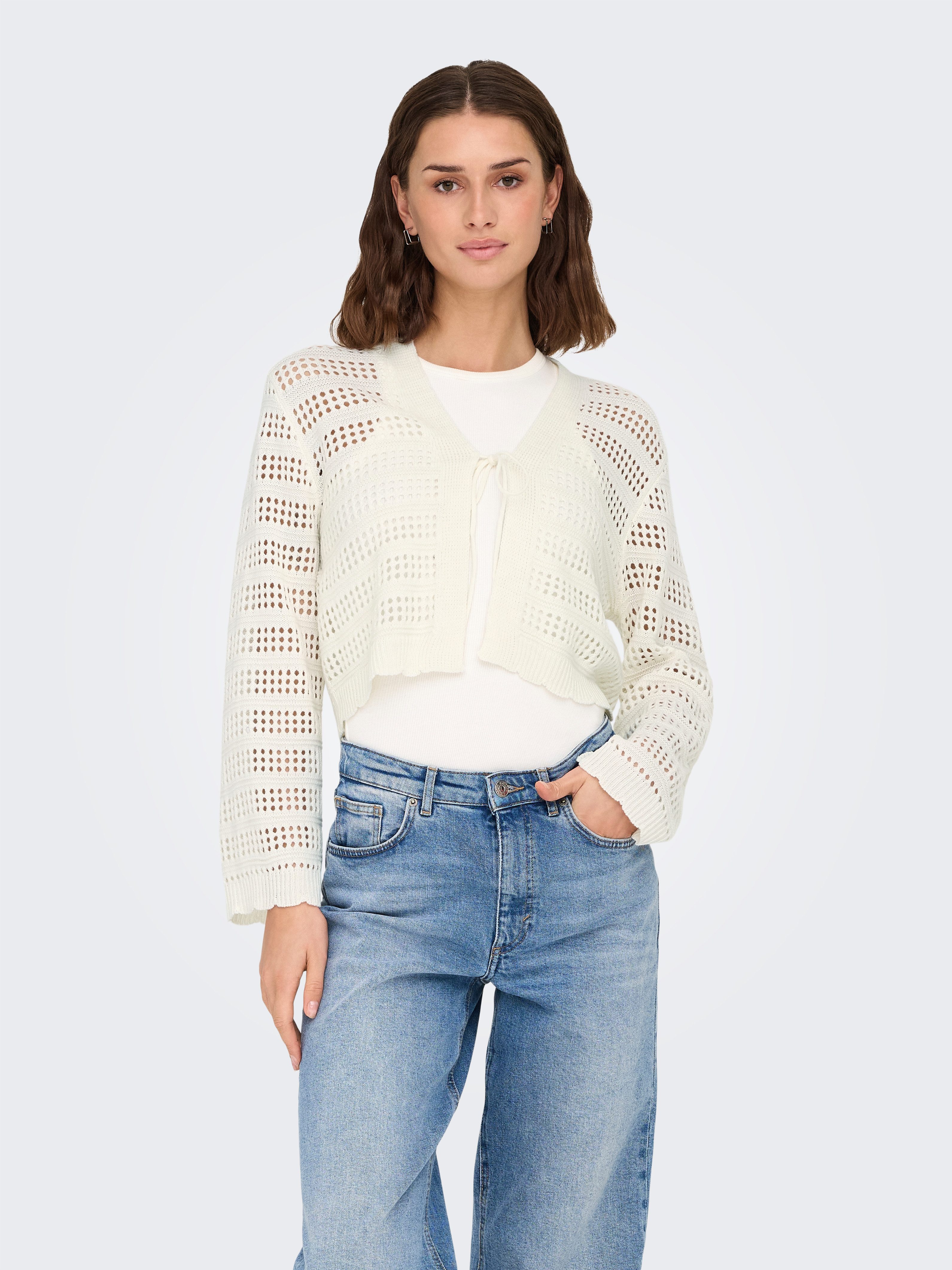 ONLY Strickjacke ONLLYKKE TIE CARDIGAN L/S KNT NOOS günstig online kaufen