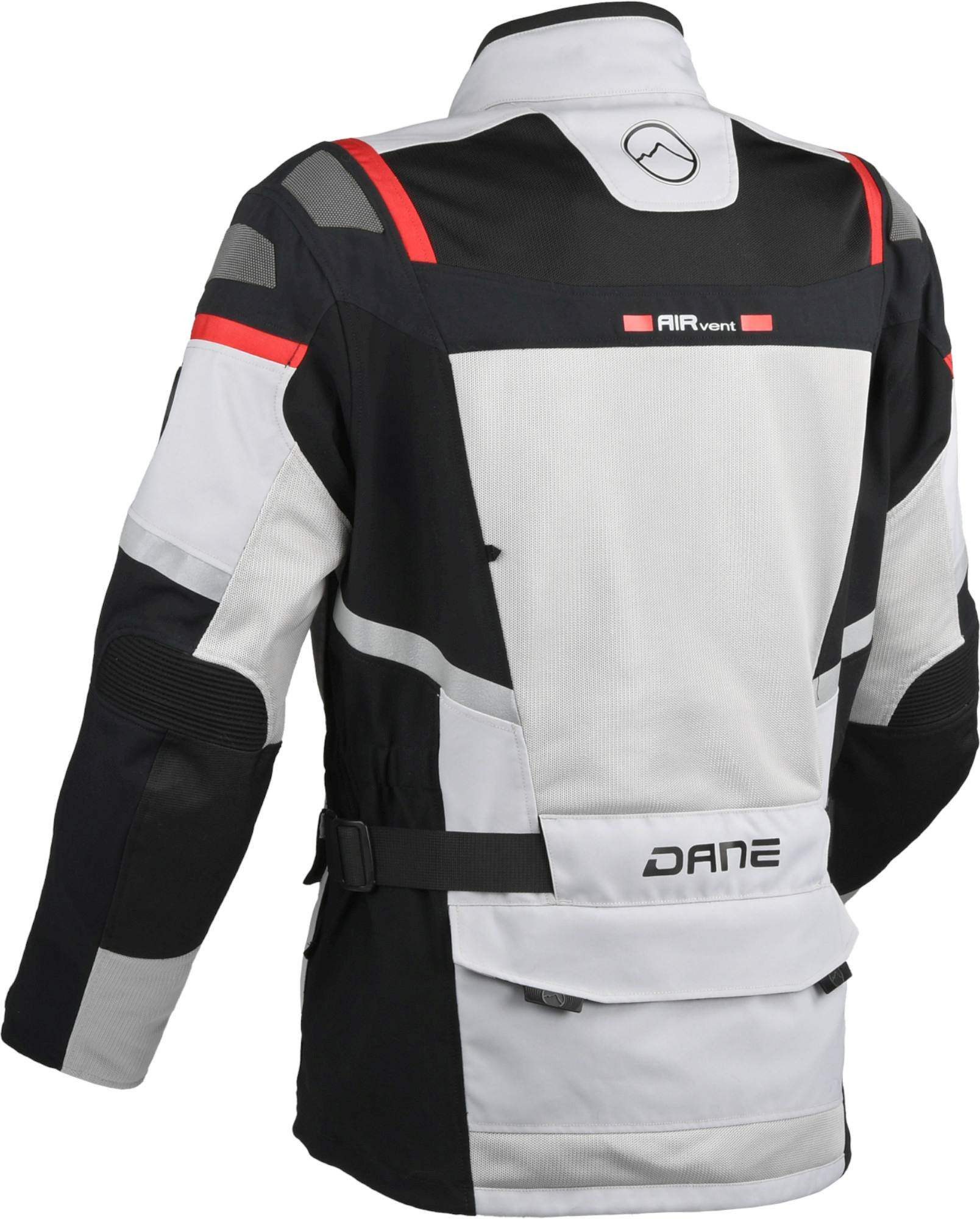 DANE Motorradjacke Sundby 2 Mesh Motorrad Textiljacke Rückenprotektor vorbereitet,Verbindungsreißverschluss,Ellenbogenp