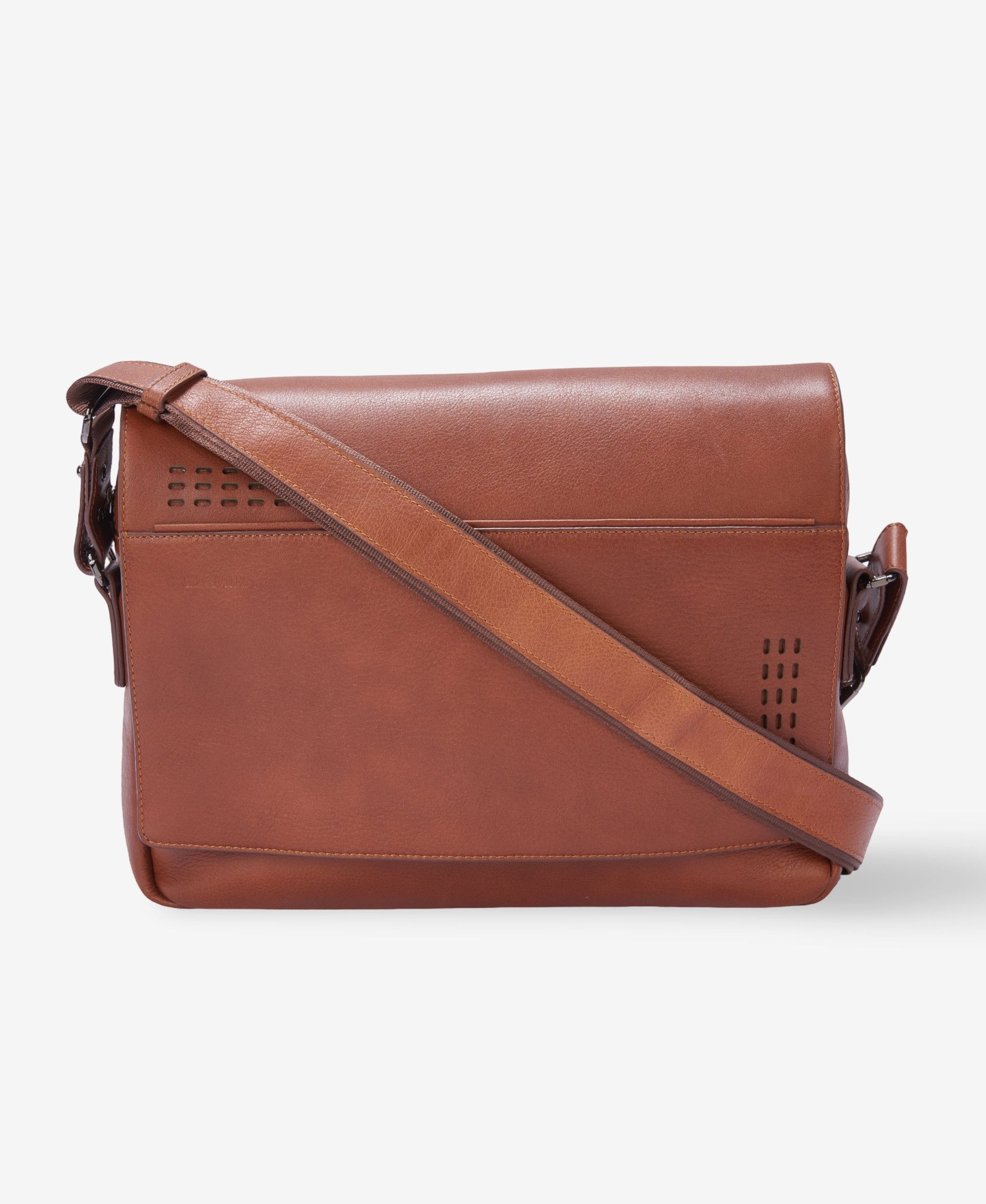 GLAMIRA Handtasche Urban Professional Tan Herren-Leder-Kuriertasche (1-tlg), echt Leder, mit geräumigem Hauptfach